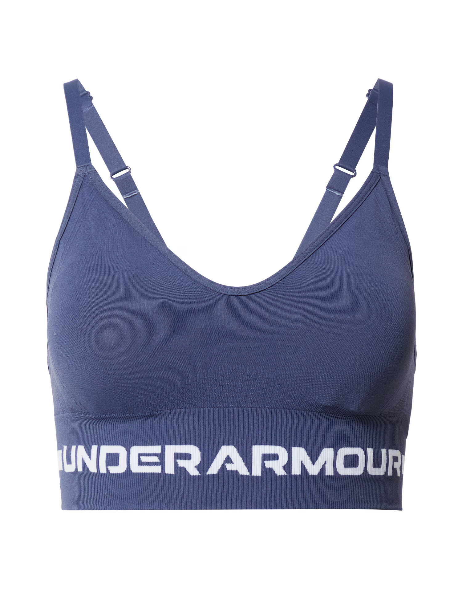 UNDER ARMOUR Sutien sport gri închis / alb - Pled.ro