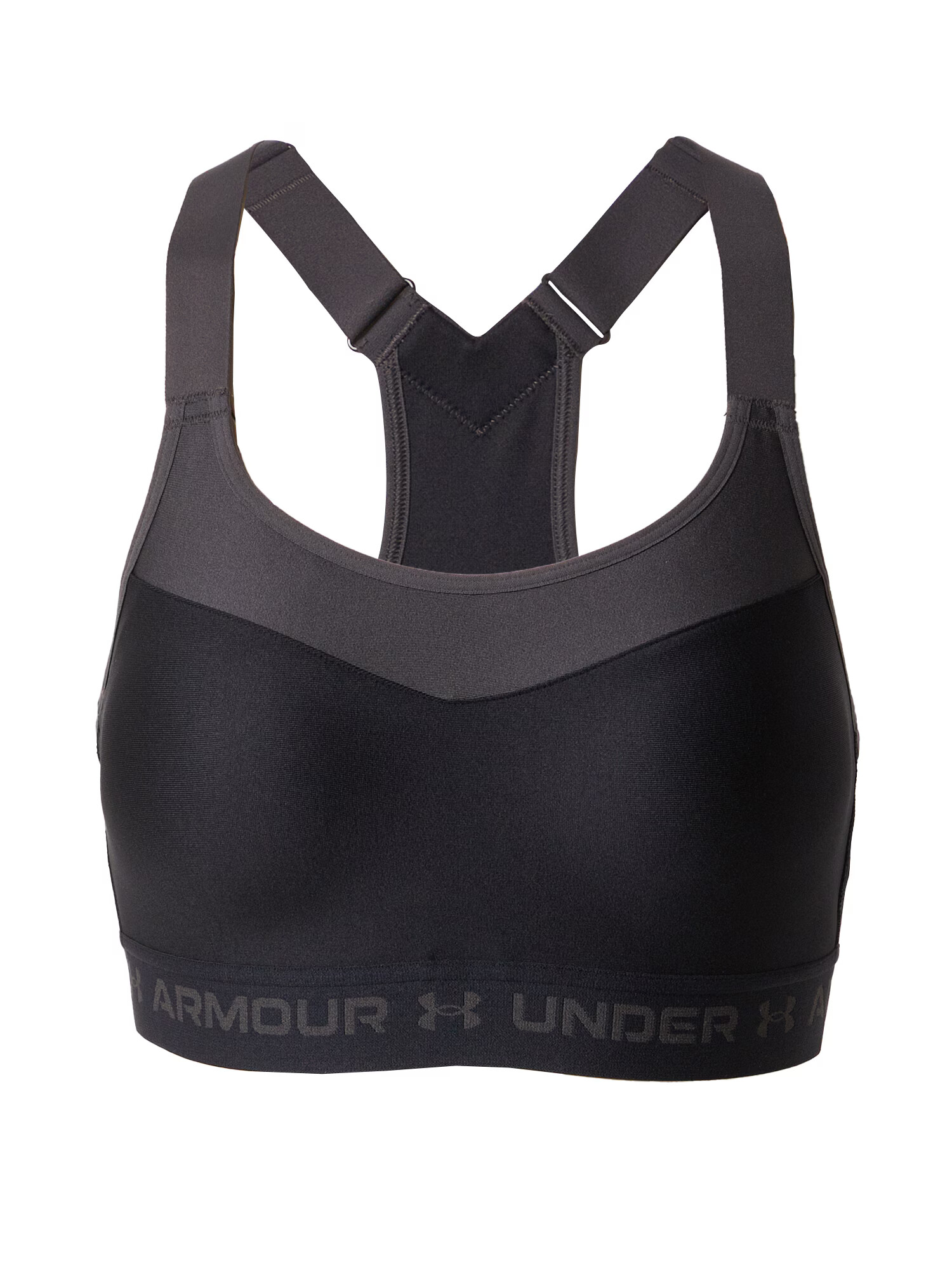 UNDER ARMOUR Sutien sport gri / negru - Pled.ro