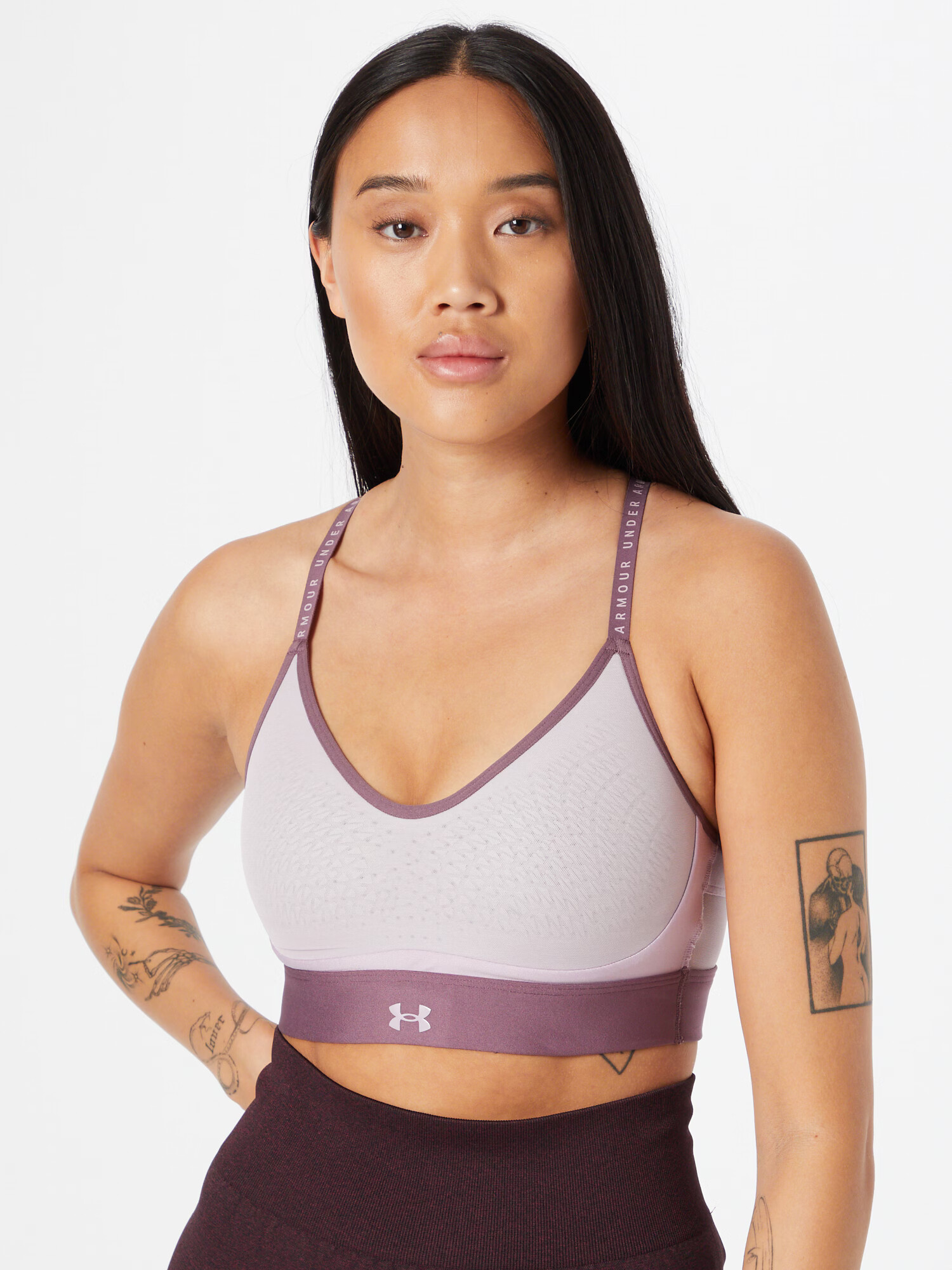 UNDER ARMOUR Sutien sport 'Infinity' mov lavandă / mov pastel / alb - Pled.ro