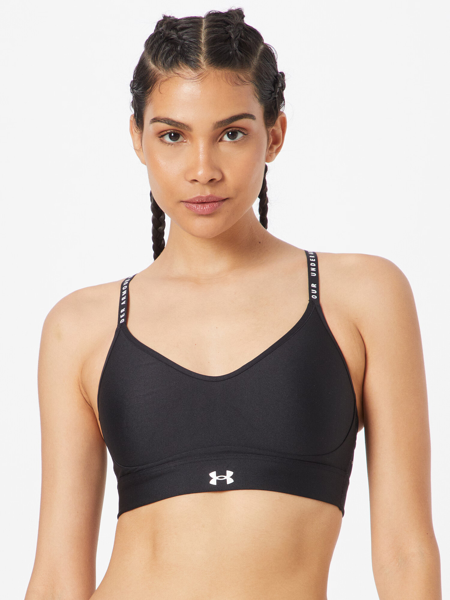 UNDER ARMOUR Sutien sport 'Infinity' negru / alb - Pled.ro