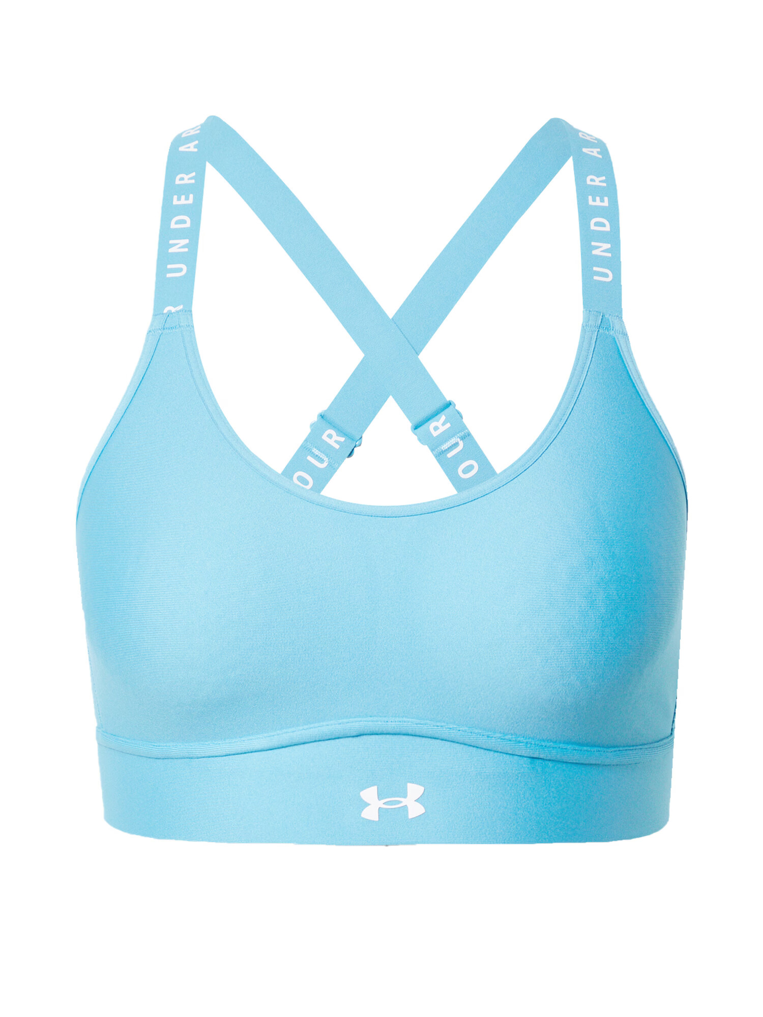 UNDER ARMOUR Sutien sport 'Infinity' turcoaz / alb - Pled.ro