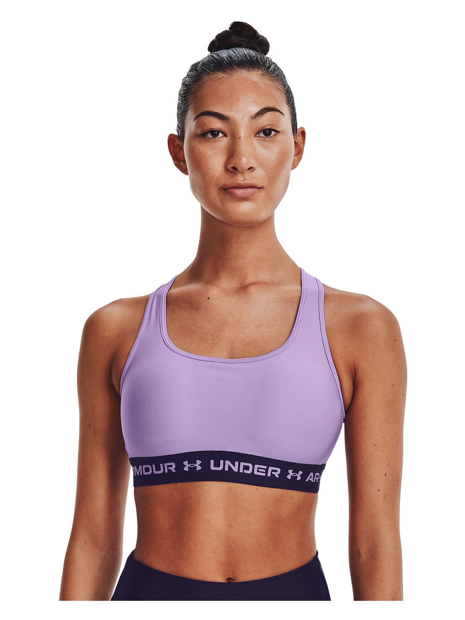 UNDER ARMOUR Sutien sport lila / negru - Pled.ro