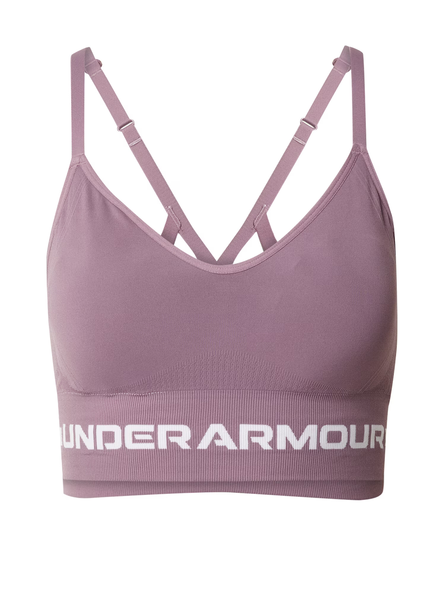 UNDER ARMOUR Sutien sport mov zmeură / alb - Pled.ro