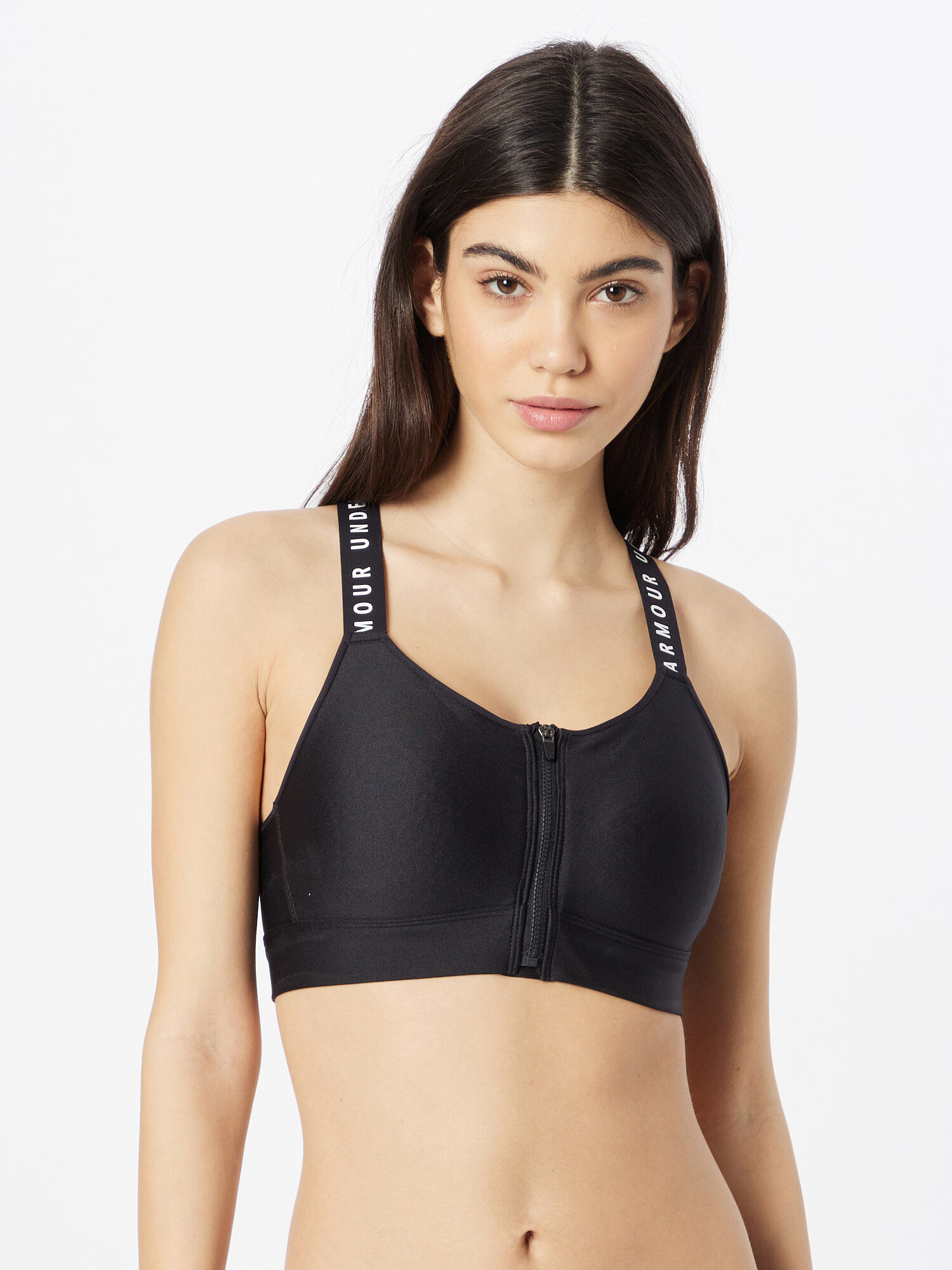 UNDER ARMOUR Sutien sport negru / alb - Pled.ro