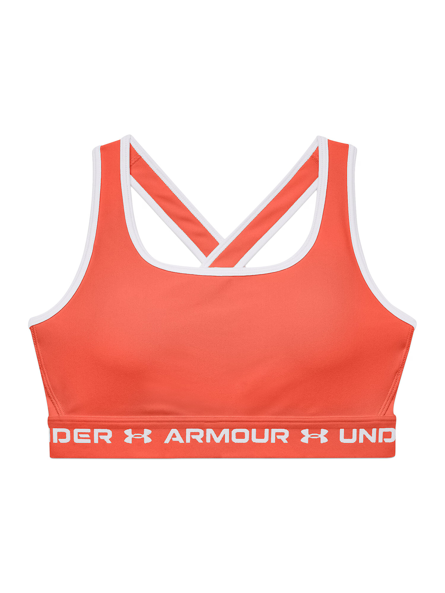 UNDER ARMOUR Sutien sport portocaliu / alb - Pled.ro