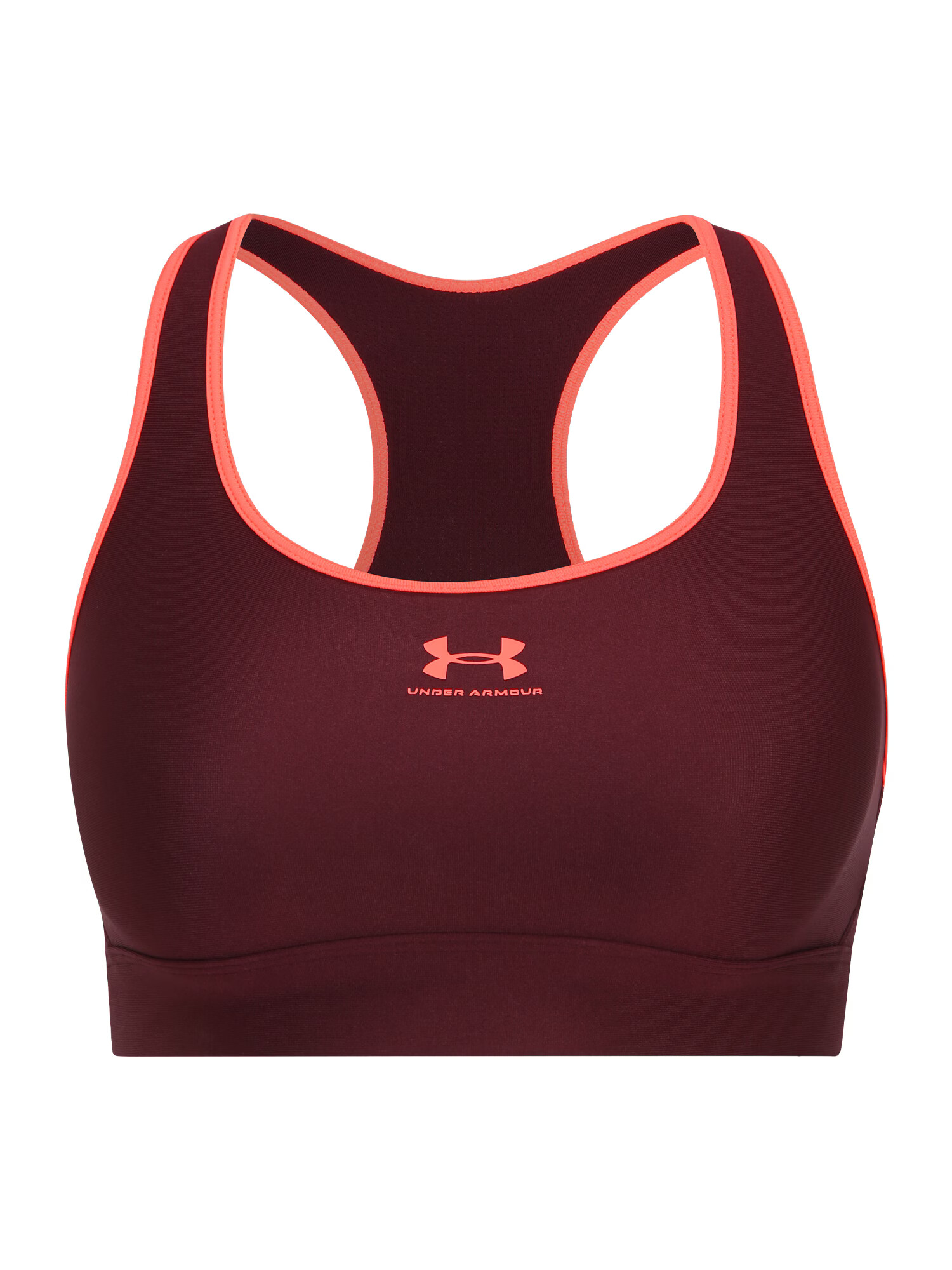 UNDER ARMOUR Sutien sport 'Authentics' portocaliu piersică / roșu bordeaux - Pled.ro