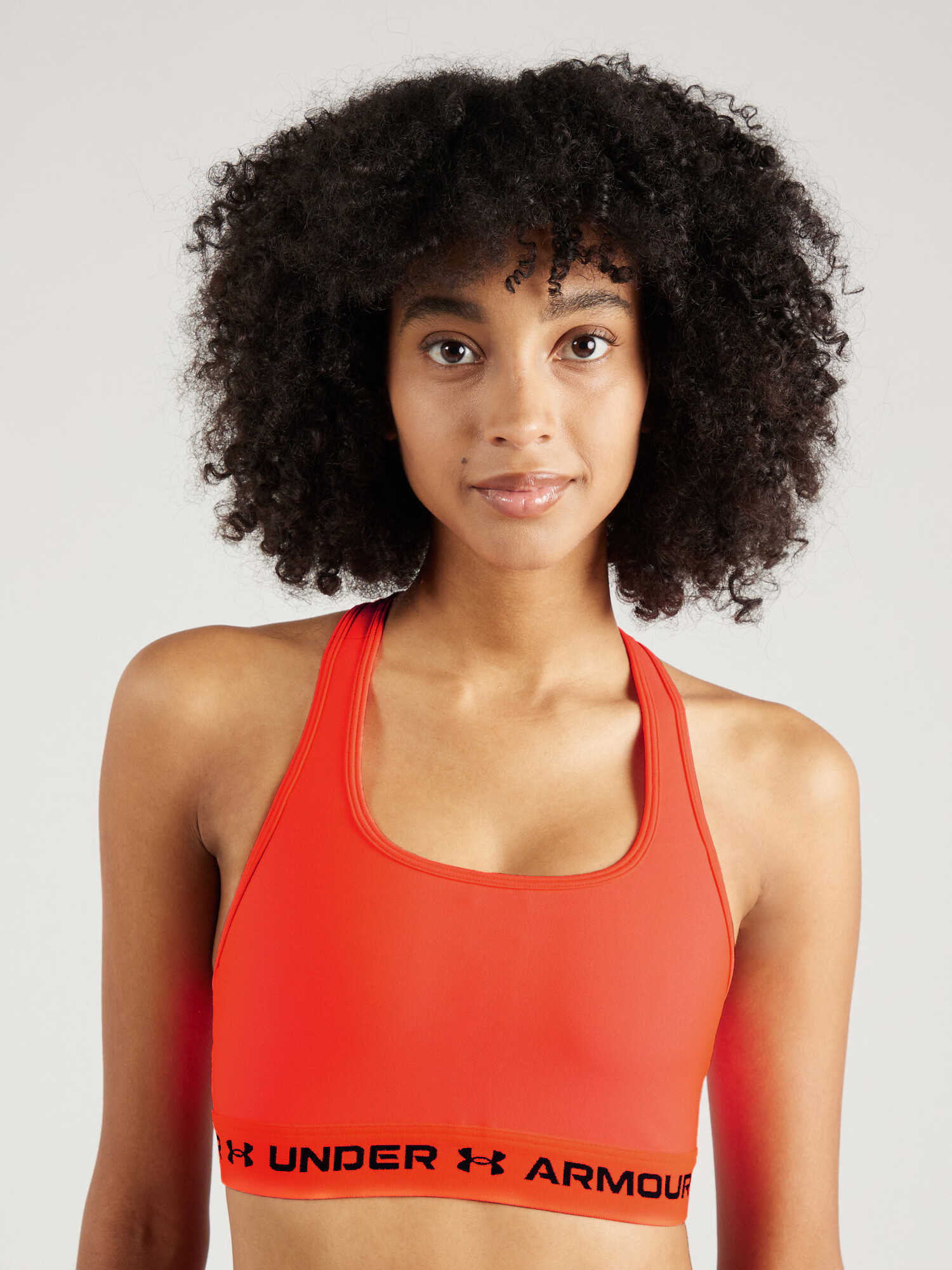 UNDER ARMOUR Sutien sport roșu orange / negru - Pled.ro