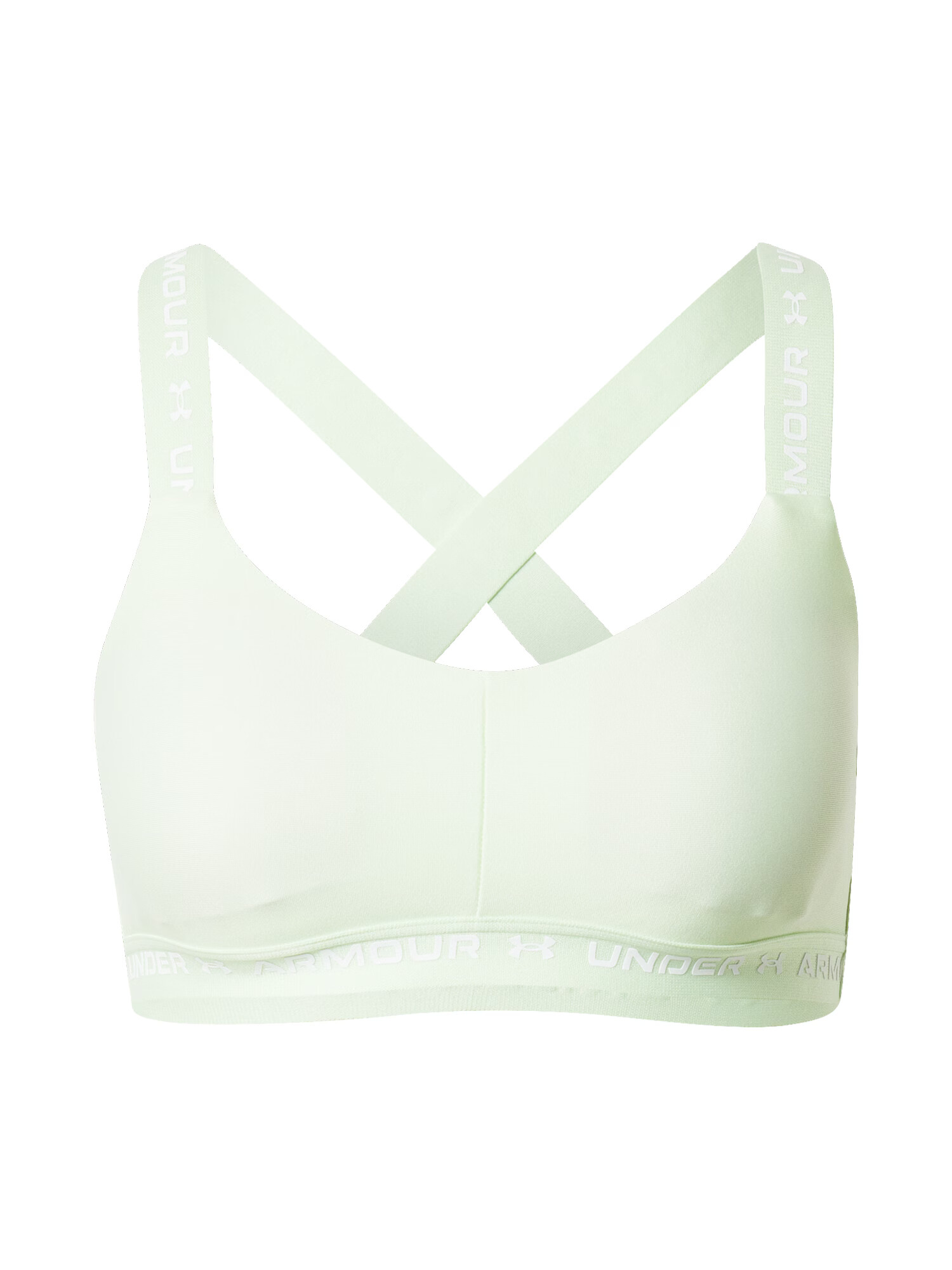 UNDER ARMOUR Sutien sport verde mentă / alb - Pled.ro