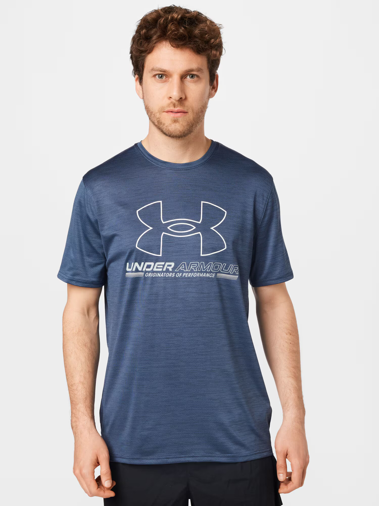 UNDER ARMOUR Tricou funcțional albastru marin / alb - Pled.ro