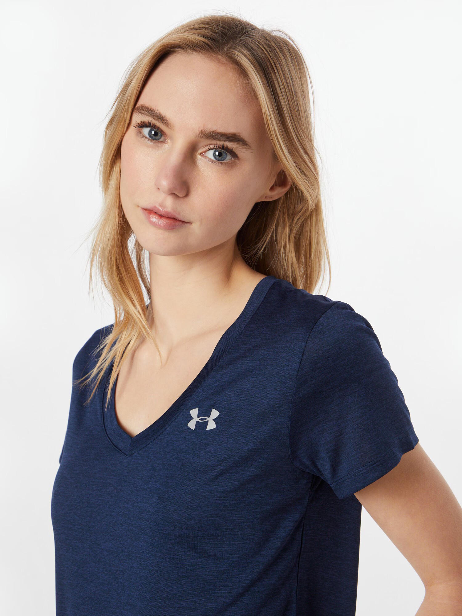 UNDER ARMOUR Tricou funcțional albastru noapte / alb - Pled.ro