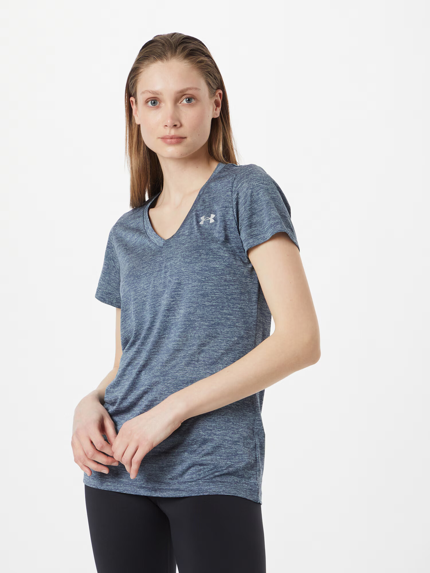 UNDER ARMOUR Tricou funcțional bleumarin / gri - Pled.ro