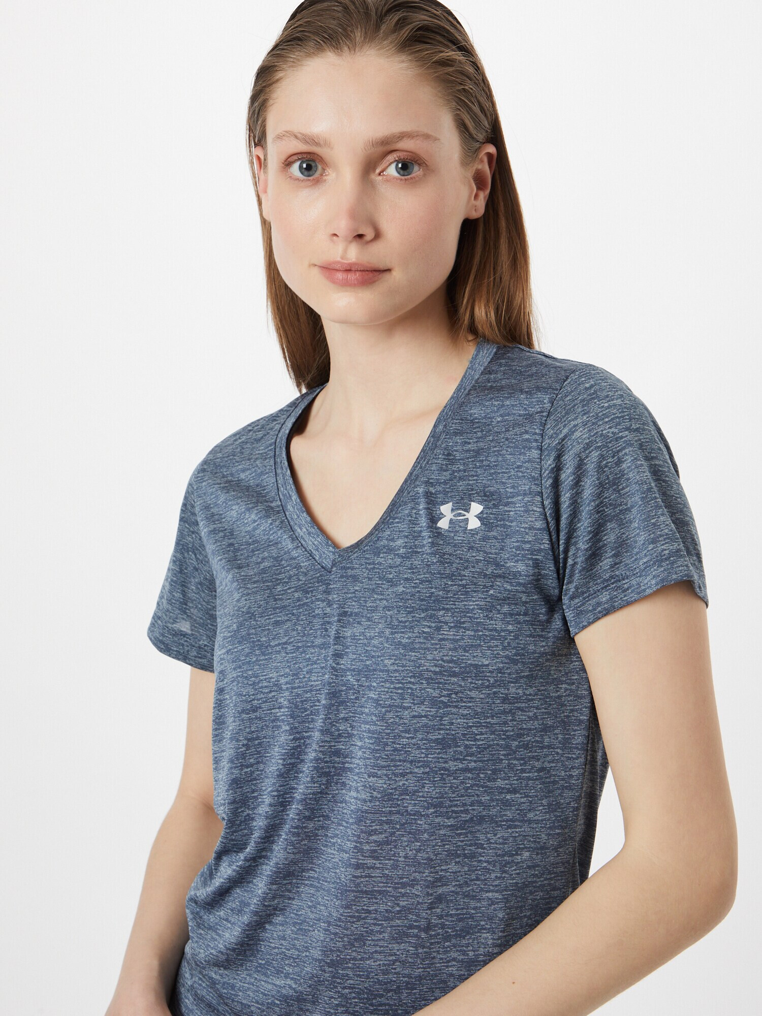 UNDER ARMOUR Tricou funcțional bleumarin / gri - Pled.ro