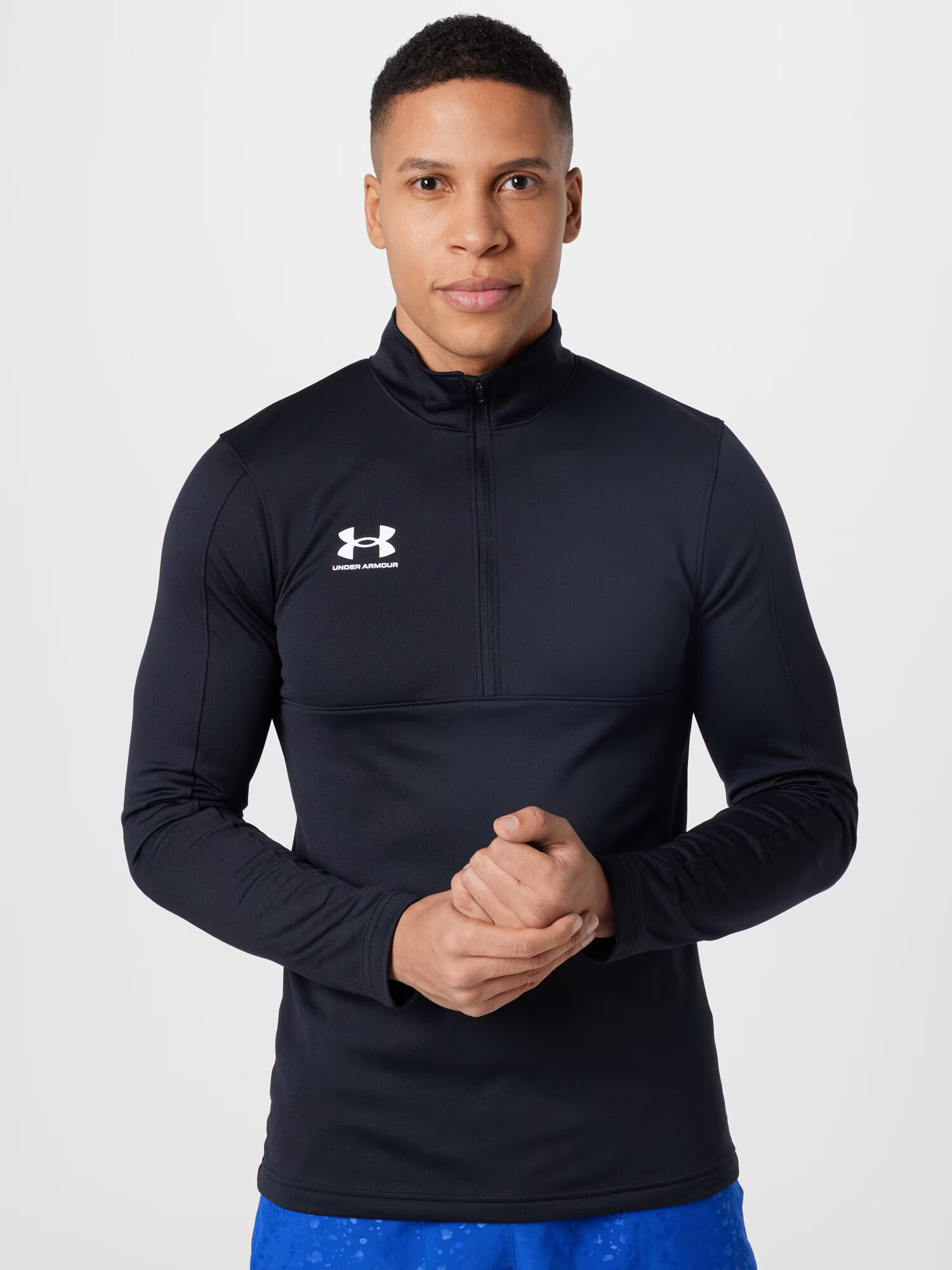 UNDER ARMOUR Tricou funcțional 'Challenger' negru / alb - Pled.ro