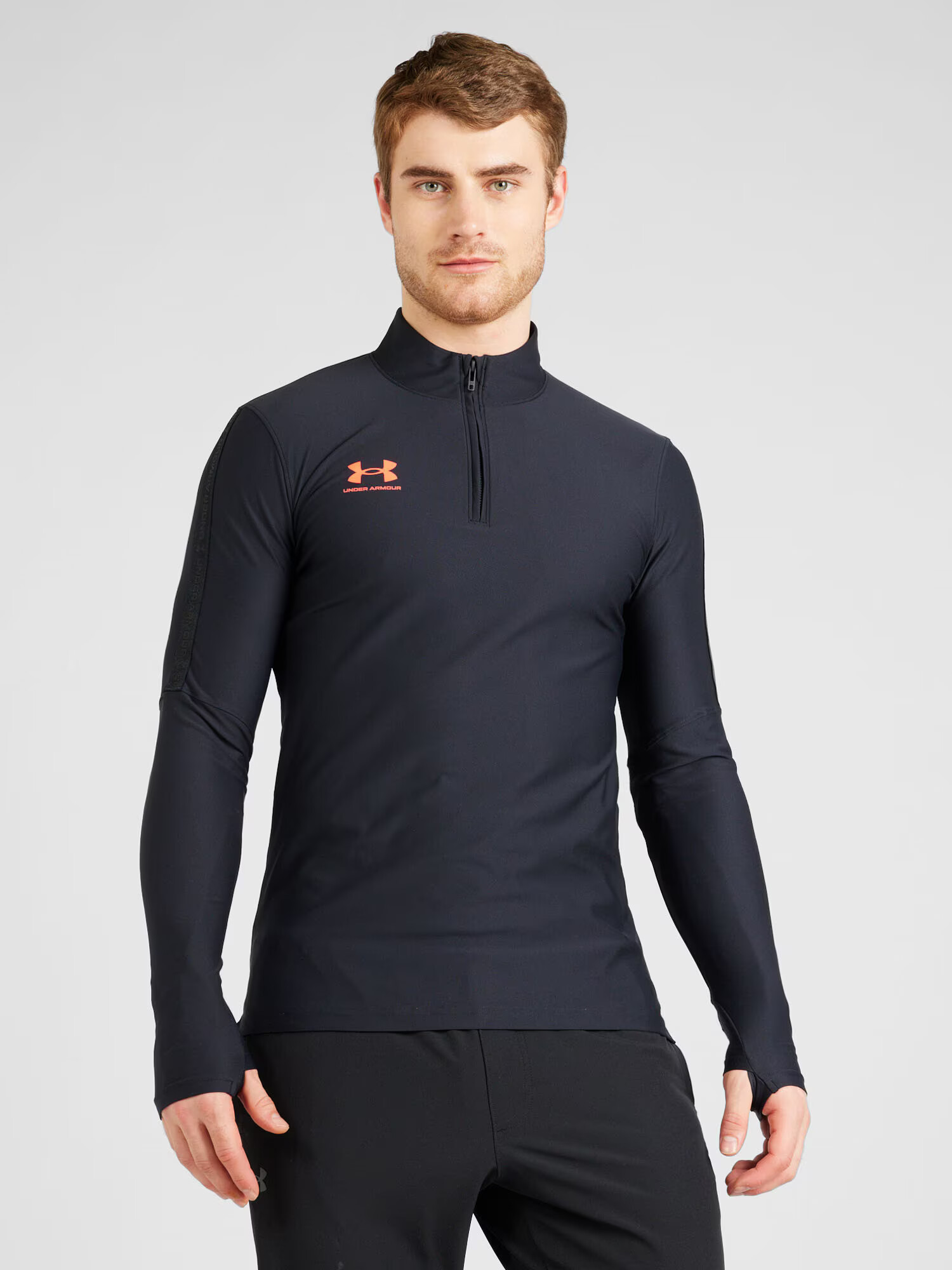 UNDER ARMOUR Pulovere sport 'Challenger Pro' portocaliu / negru - Pled.ro