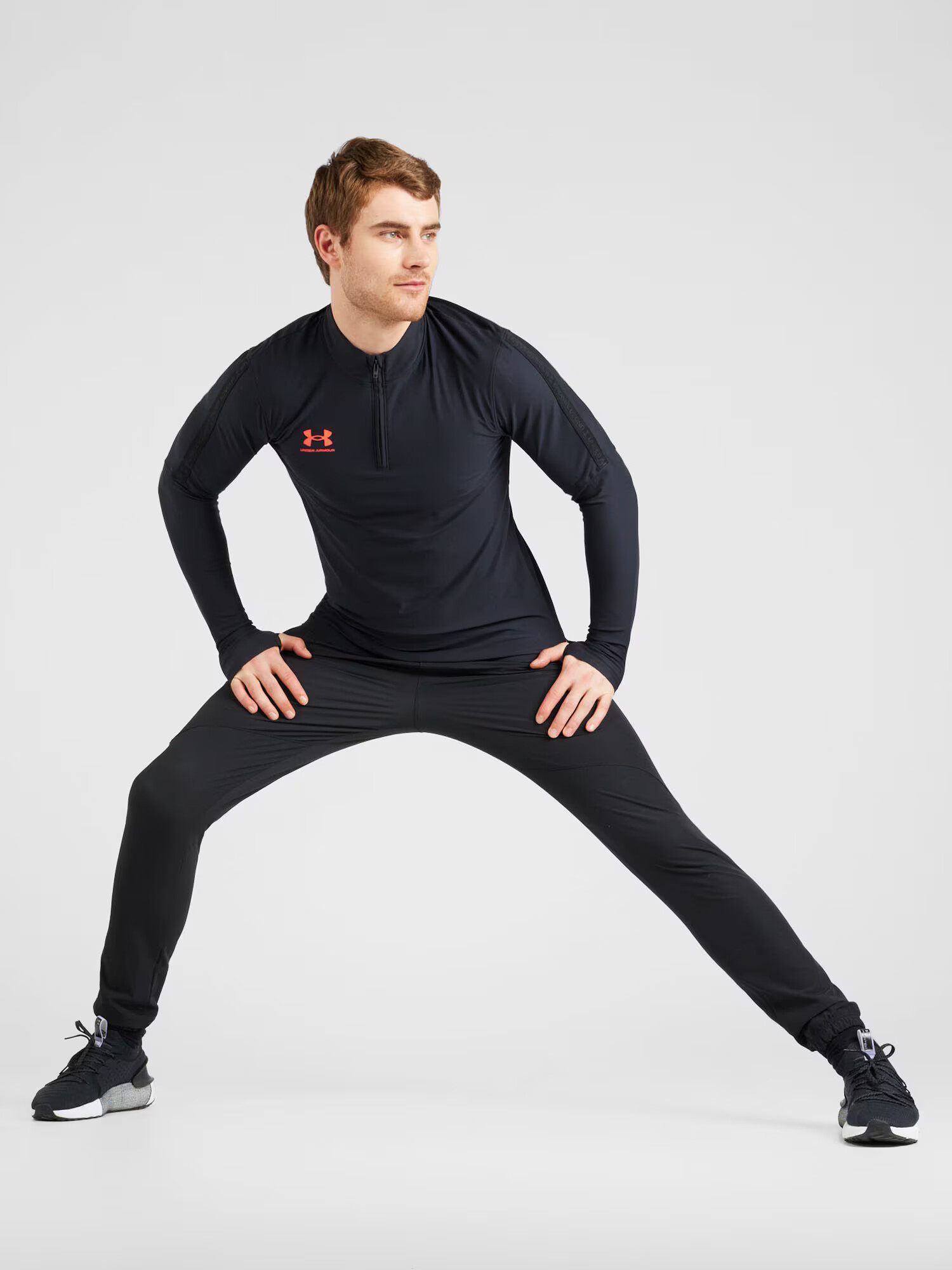 UNDER ARMOUR Pulovere sport 'Challenger Pro' portocaliu / negru - Pled.ro