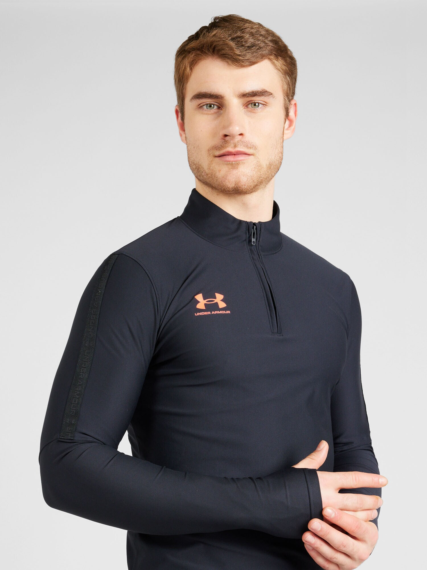 UNDER ARMOUR Pulovere sport 'Challenger Pro' portocaliu / negru - Pled.ro