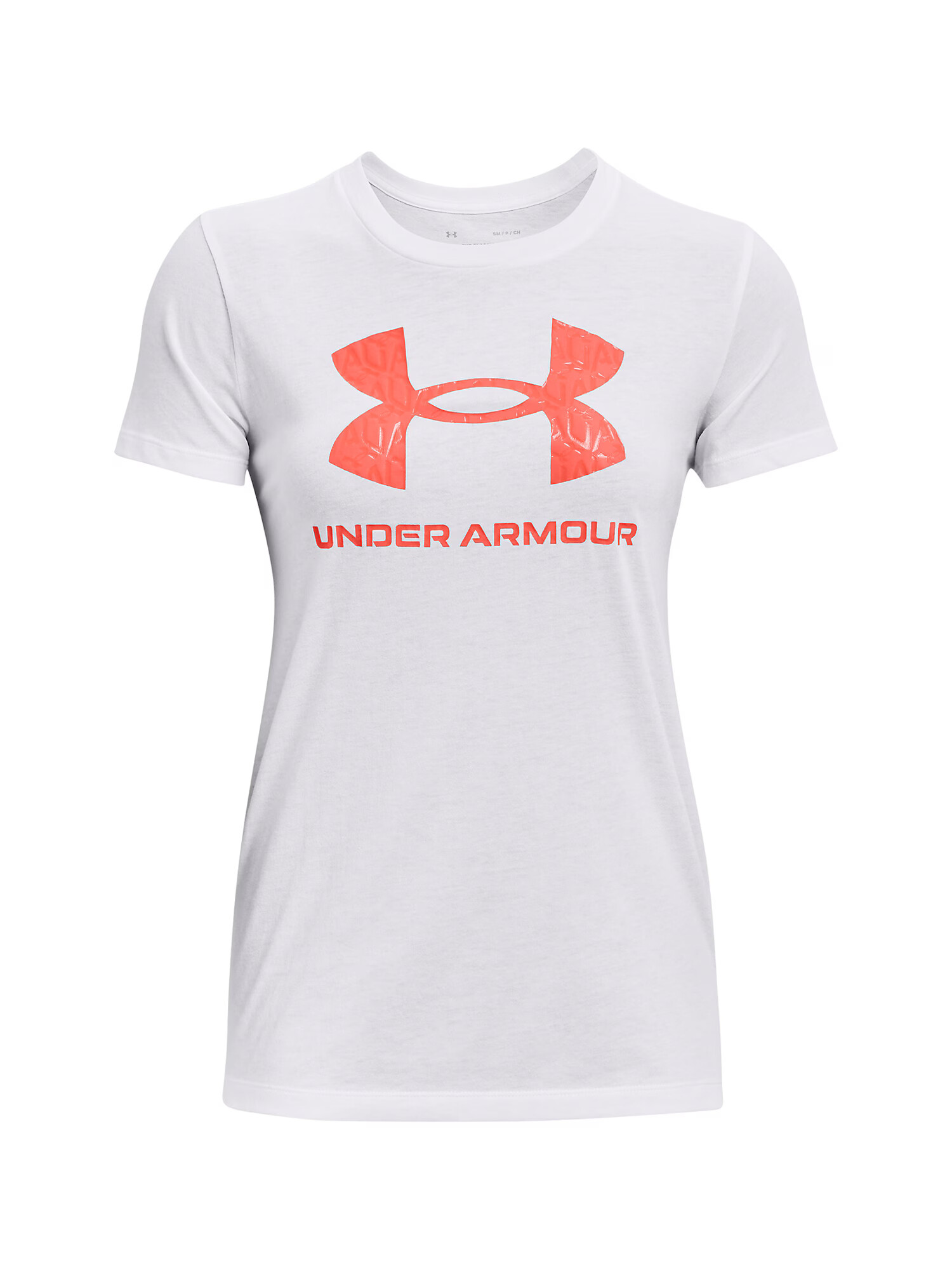 UNDER ARMOUR Tricou funcțional corai / alb - Pled.ro