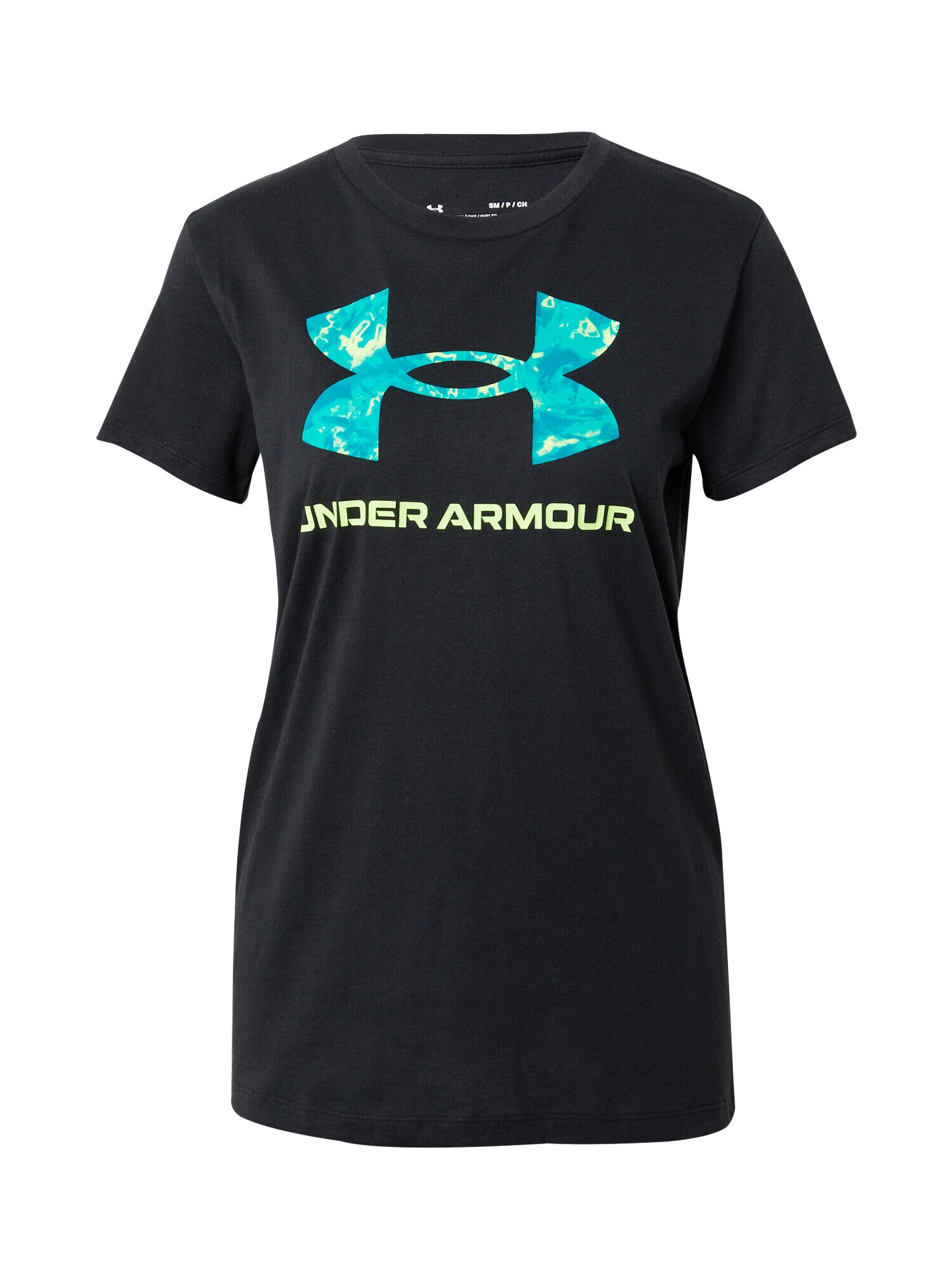 UNDER ARMOUR Tricou funcțional cyan / verde deschis / negru - Pled.ro