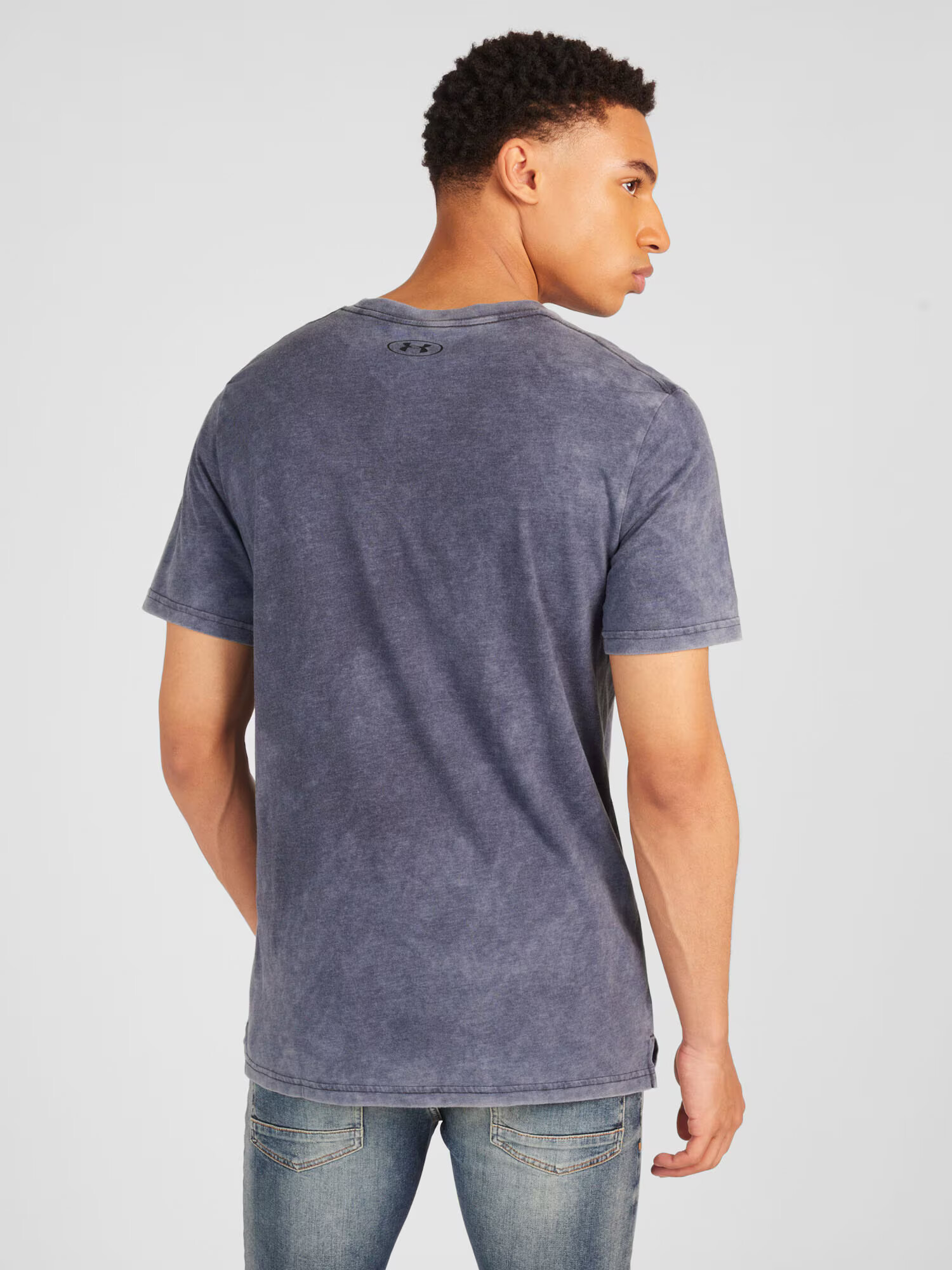 UNDER ARMOUR Tricou funcțional 'ELEVATED' negru / negru denim / alb - Pled.ro