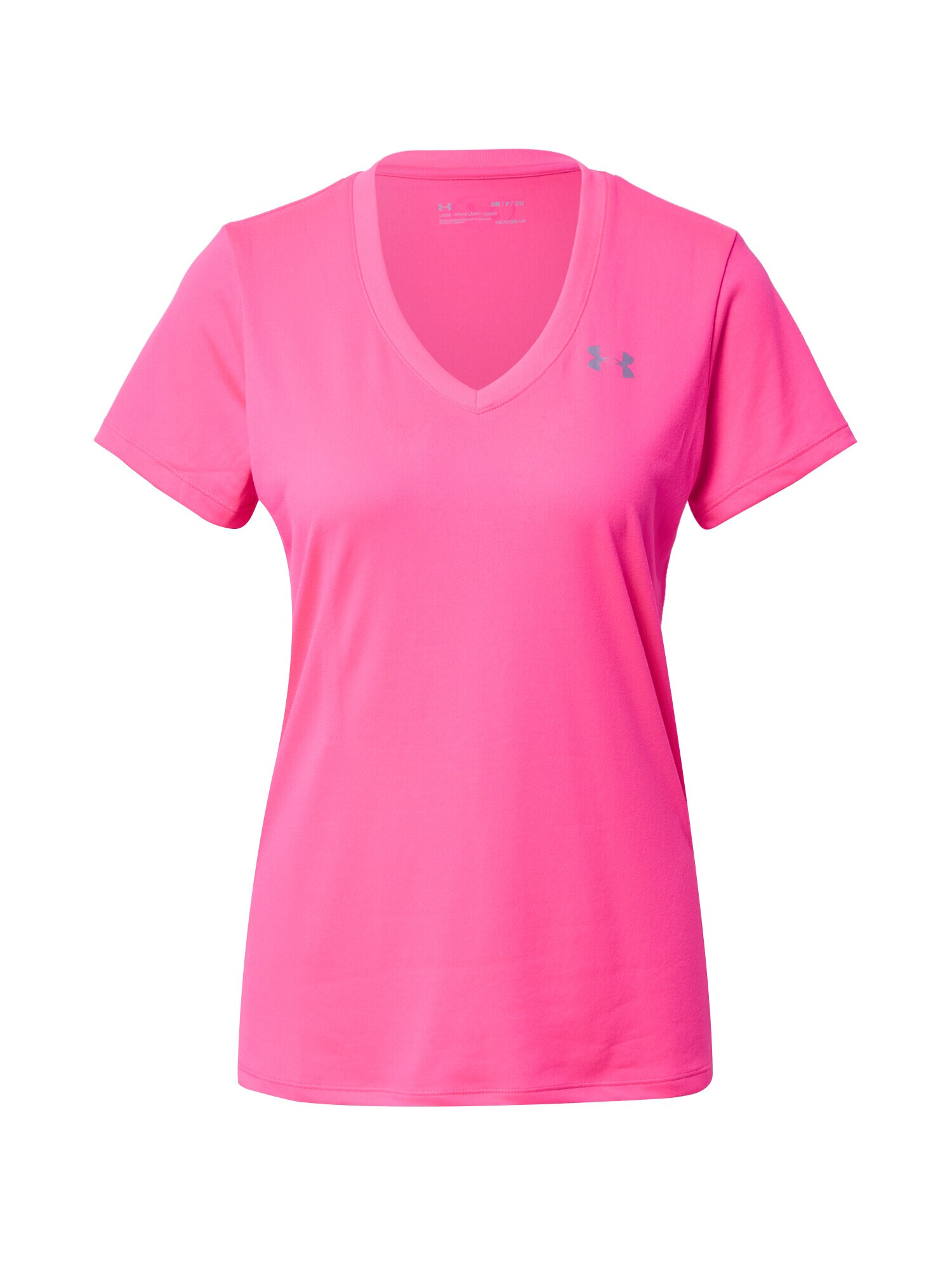 UNDER ARMOUR Tricou funcțional gri argintiu / fucsia - Pled.ro