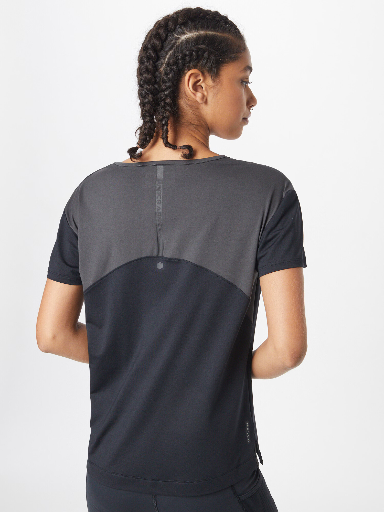 UNDER ARMOUR Tricou funcțional gri închis / negru - Pled.ro