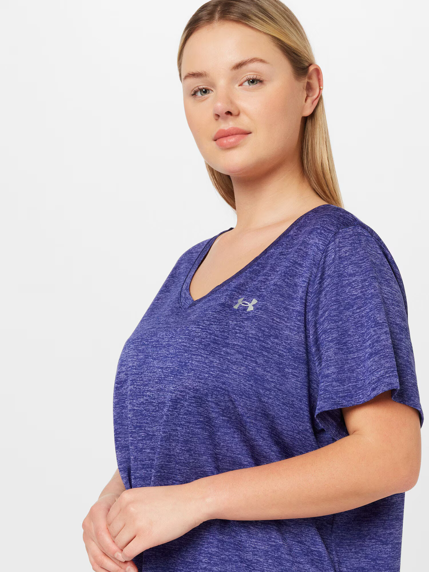 UNDER ARMOUR Tricou funcțional indigo / albastru deschis / gri argintiu - Pled.ro