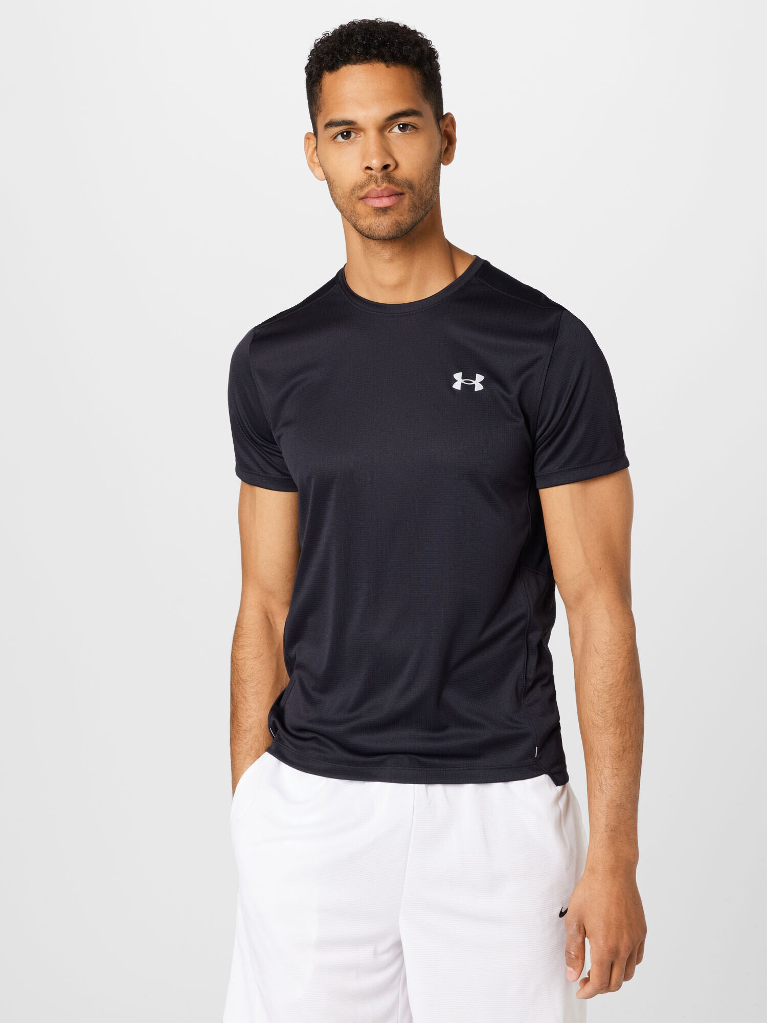 UNDER ARMOUR Tricou funcțional negru / alb - Pled.ro