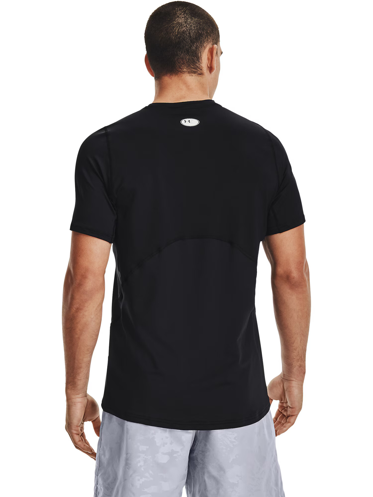 UNDER ARMOUR Tricou funcțional negru / alb - Pled.ro