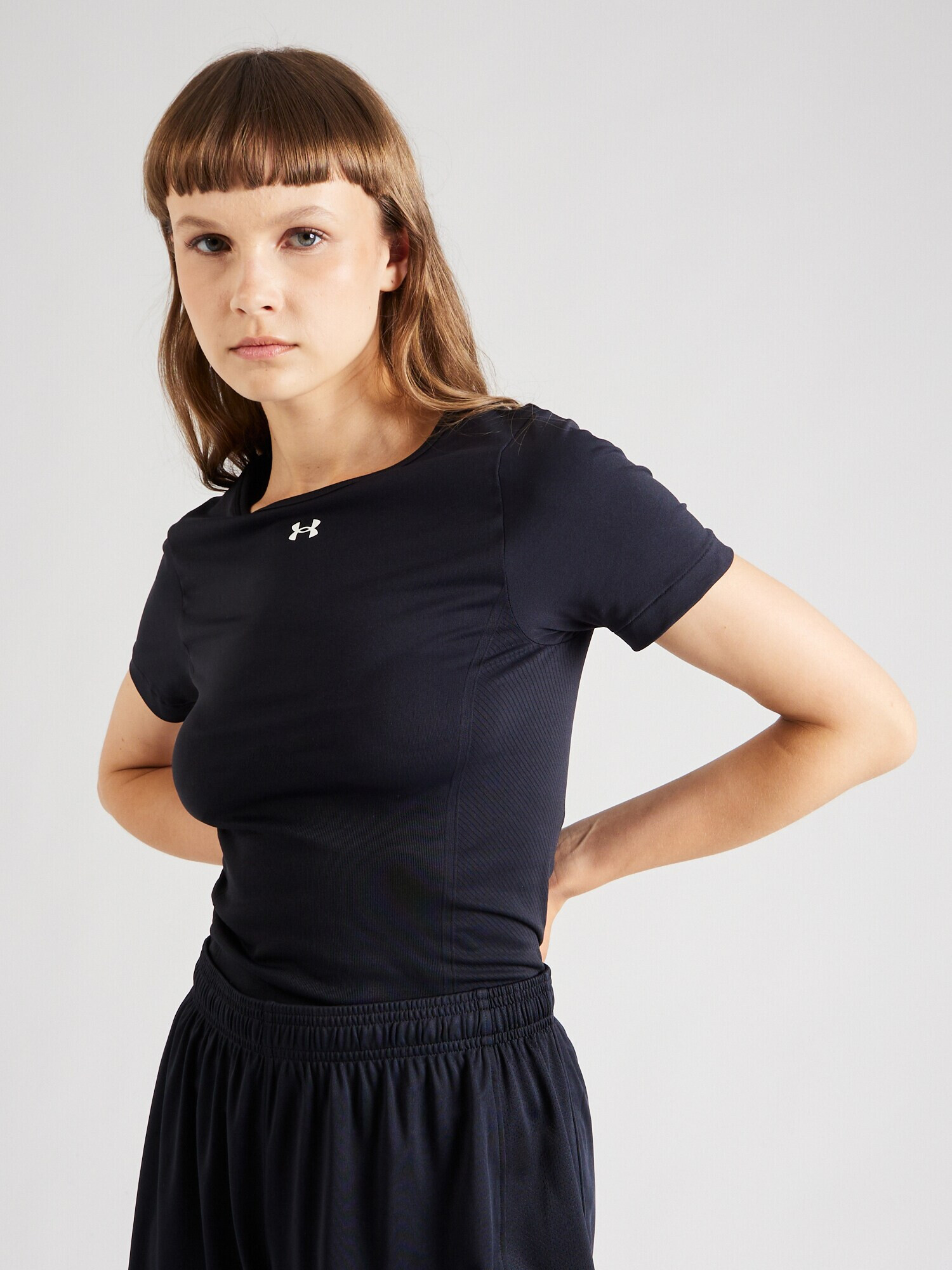 UNDER ARMOUR Tricou funcțional negru / alb - Pled.ro