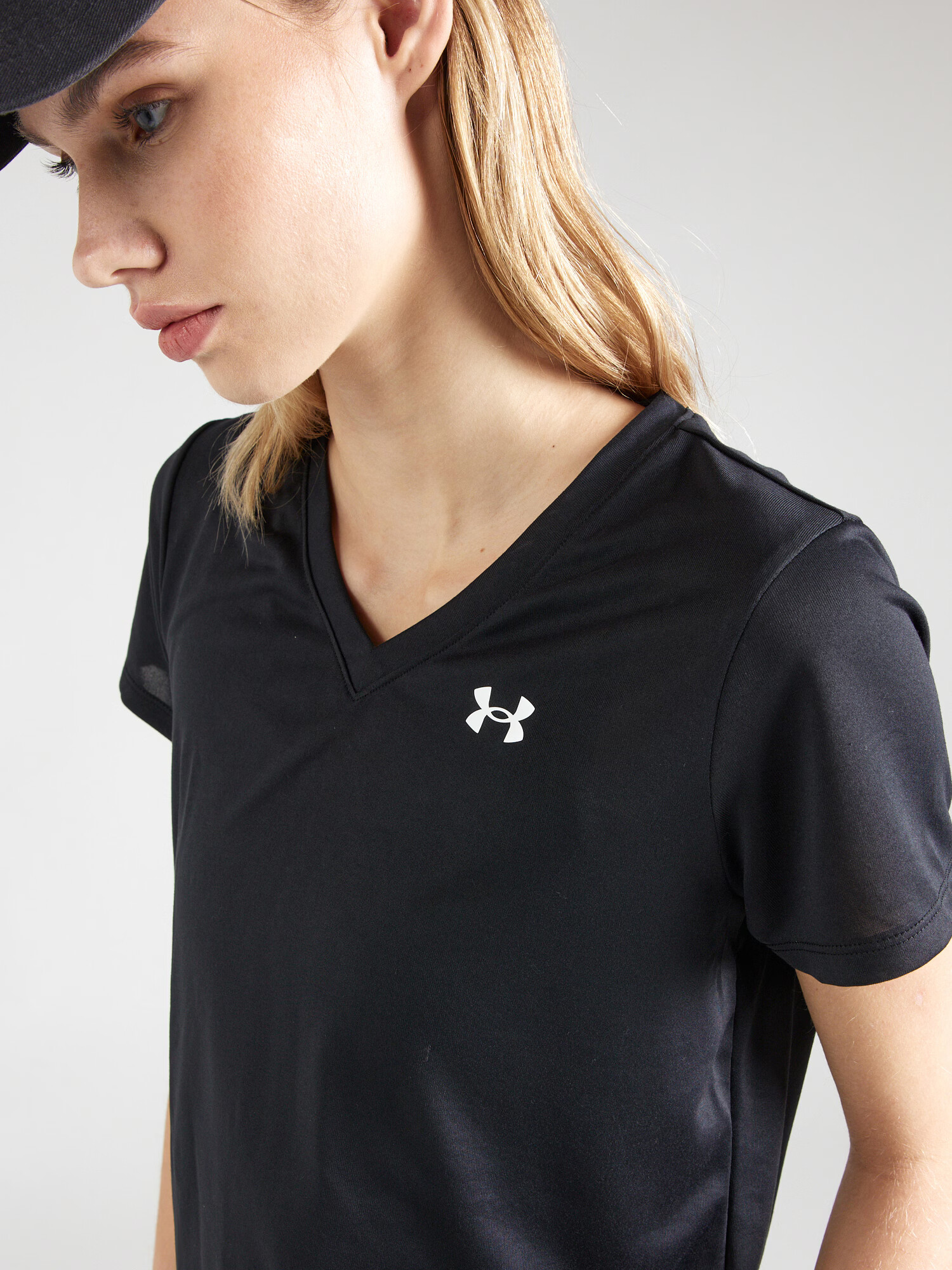 UNDER ARMOUR Tricou funcțional negru / alb - Pled.ro