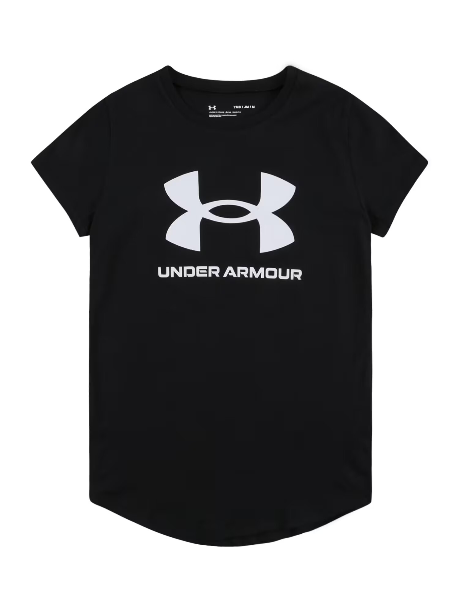 UNDER ARMOUR Tricou funcțional negru / alb - Pled.ro