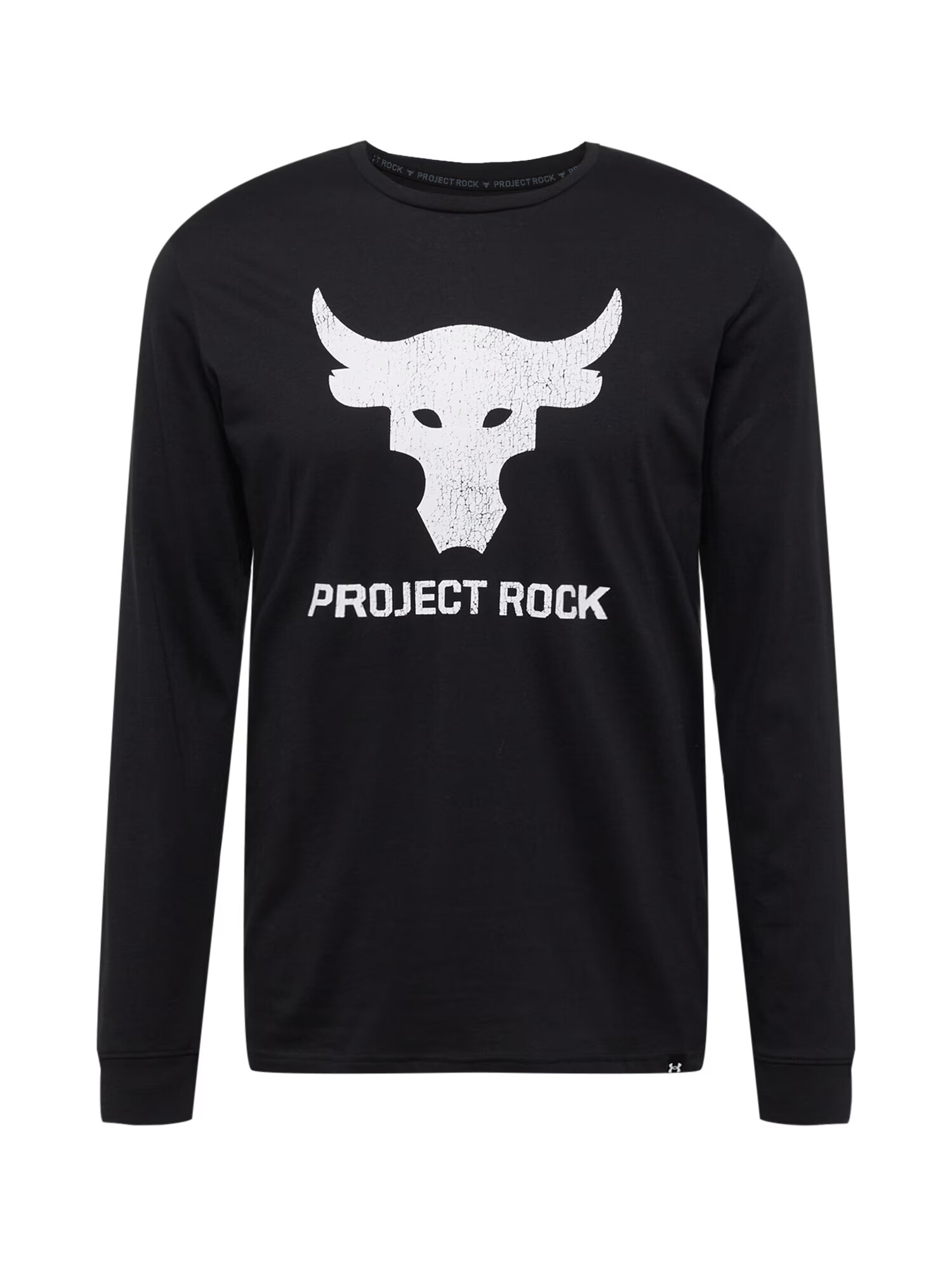 UNDER ARMOUR Tricou funcțional 'ROCK BRAHMA BULL' negru / alb - Pled.ro