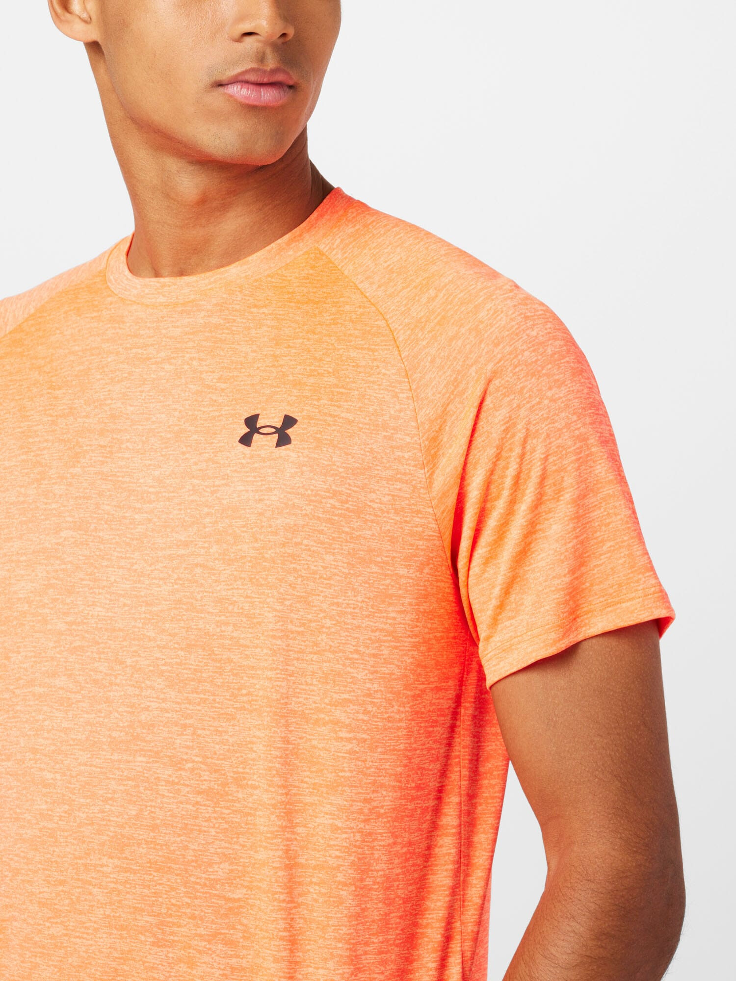 UNDER ARMOUR Tricou funcțional 'Tech 2.0' roșu orange / negru - Pled.ro