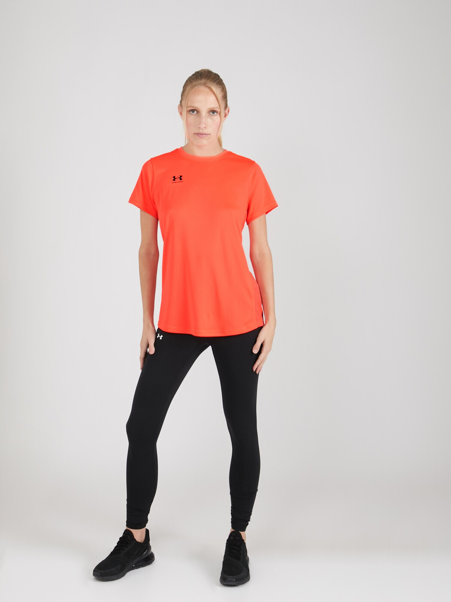 UNDER ARMOUR Tricou funcțional roșu orange / negru - Pled.ro