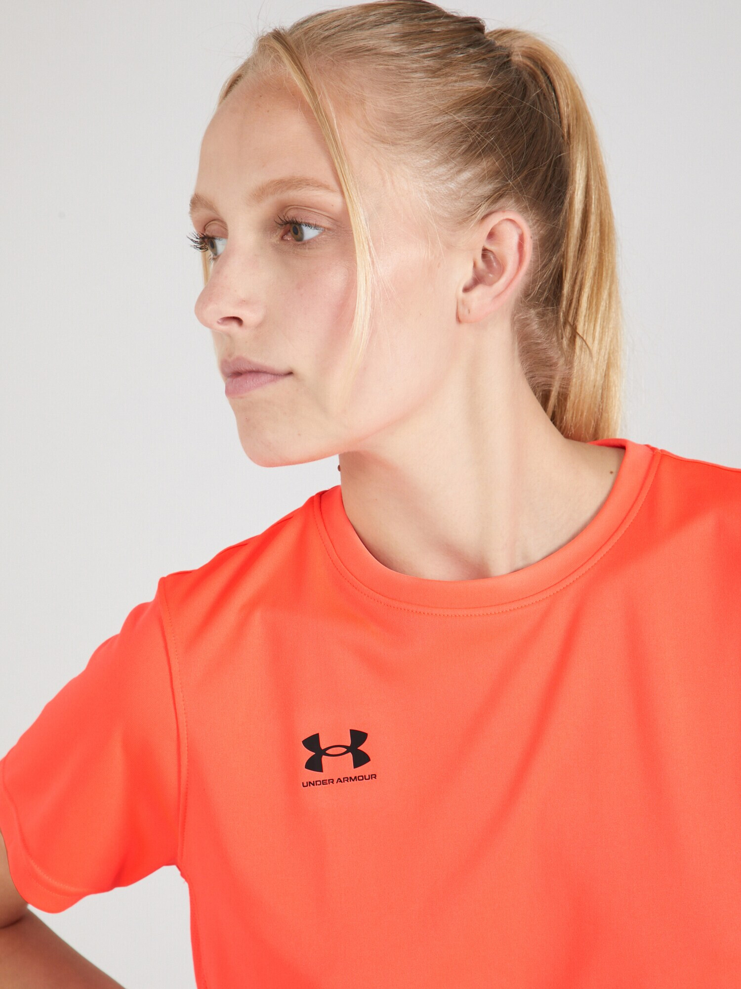 UNDER ARMOUR Tricou funcțional roșu orange / negru - Pled.ro