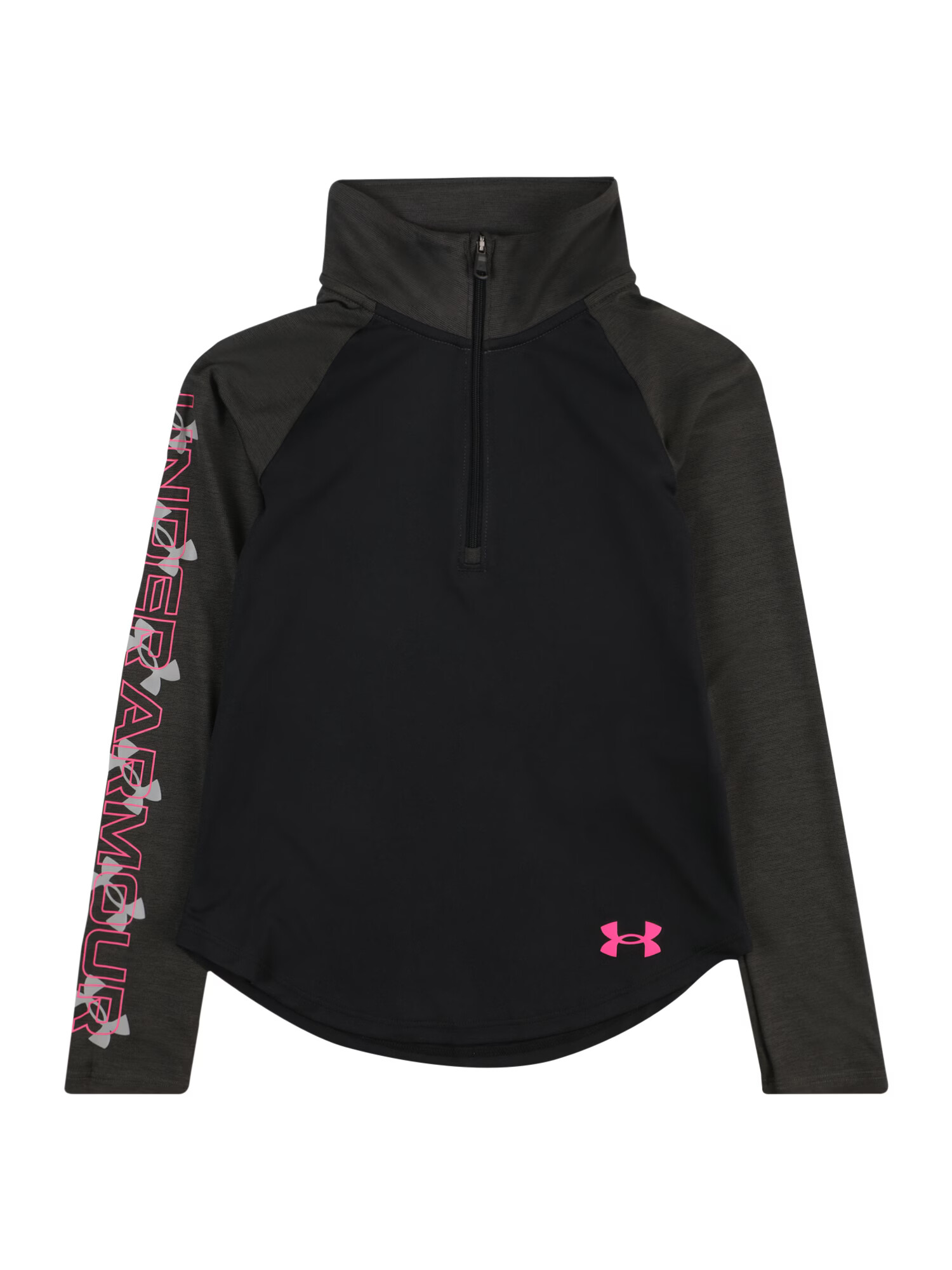 UNDER ARMOUR Tricou funcțional roz / negru / alb - Pled.ro