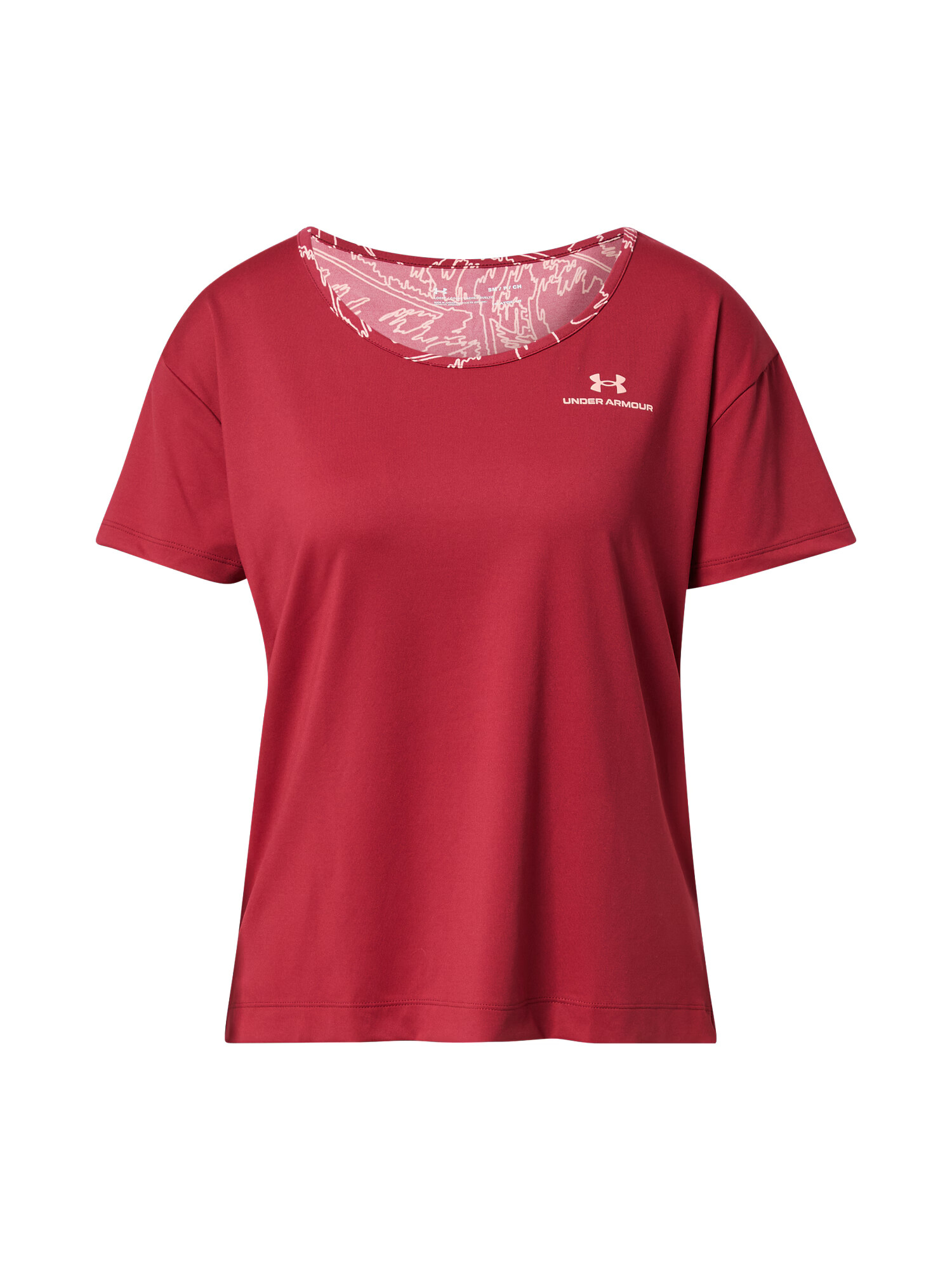 UNDER ARMOUR Tricou funcțional roz zmeură / alb - Pled.ro