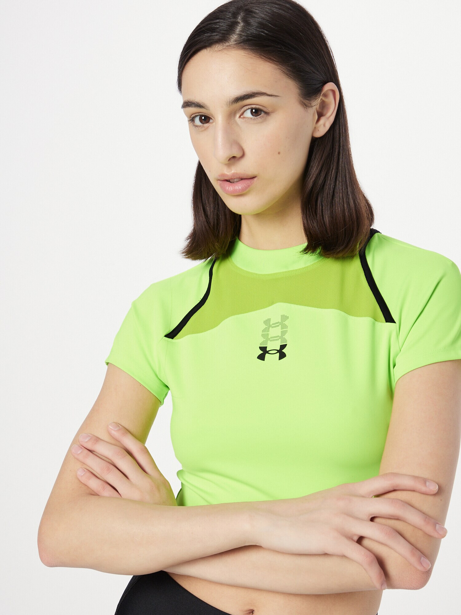 UNDER ARMOUR Tricou funcțional 'Run Anywhere' galben neon / negru - Pled.ro