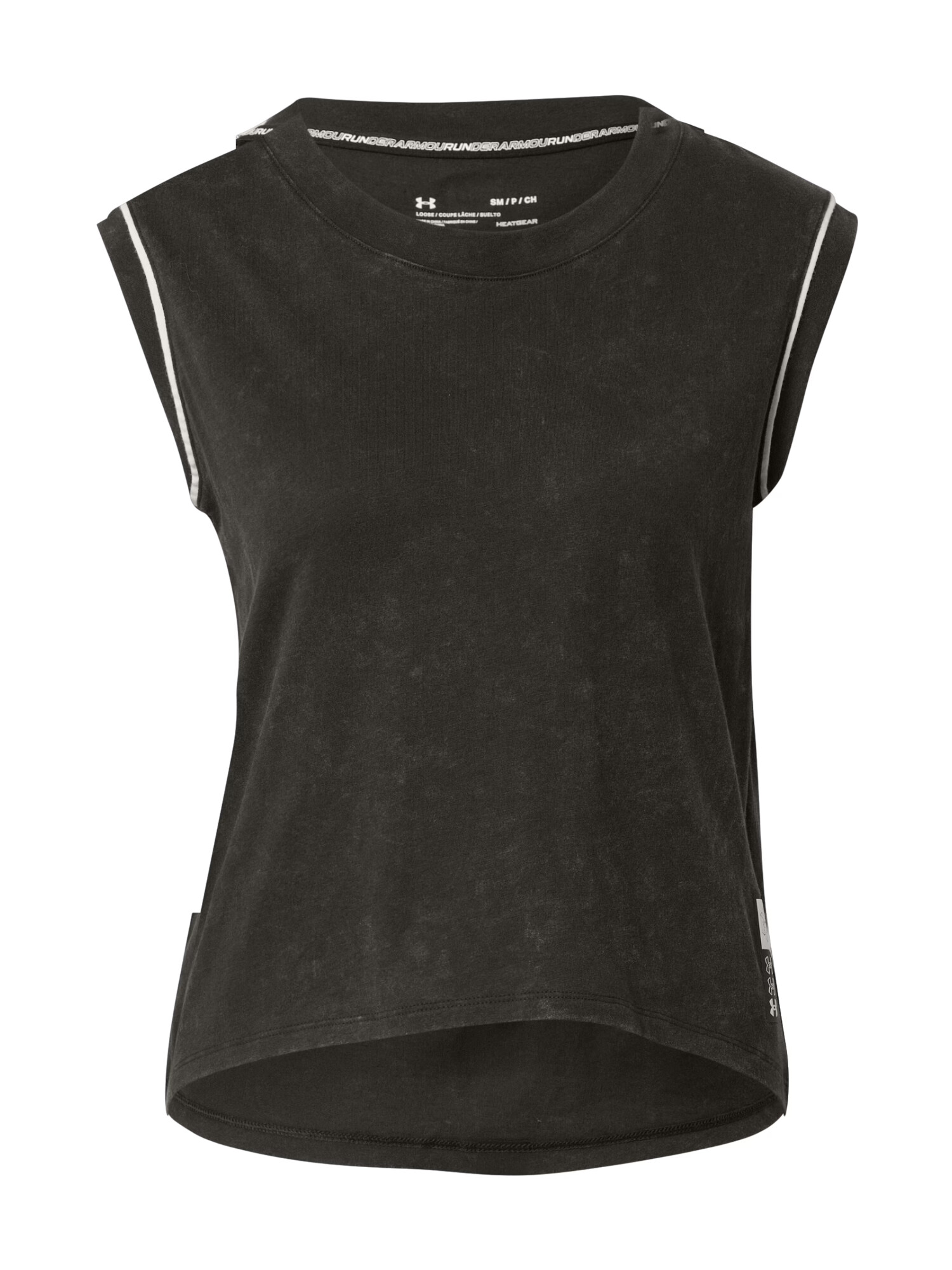 UNDER ARMOUR Tricou funcțional 'Run Anywhere' negru / alb - Pled.ro