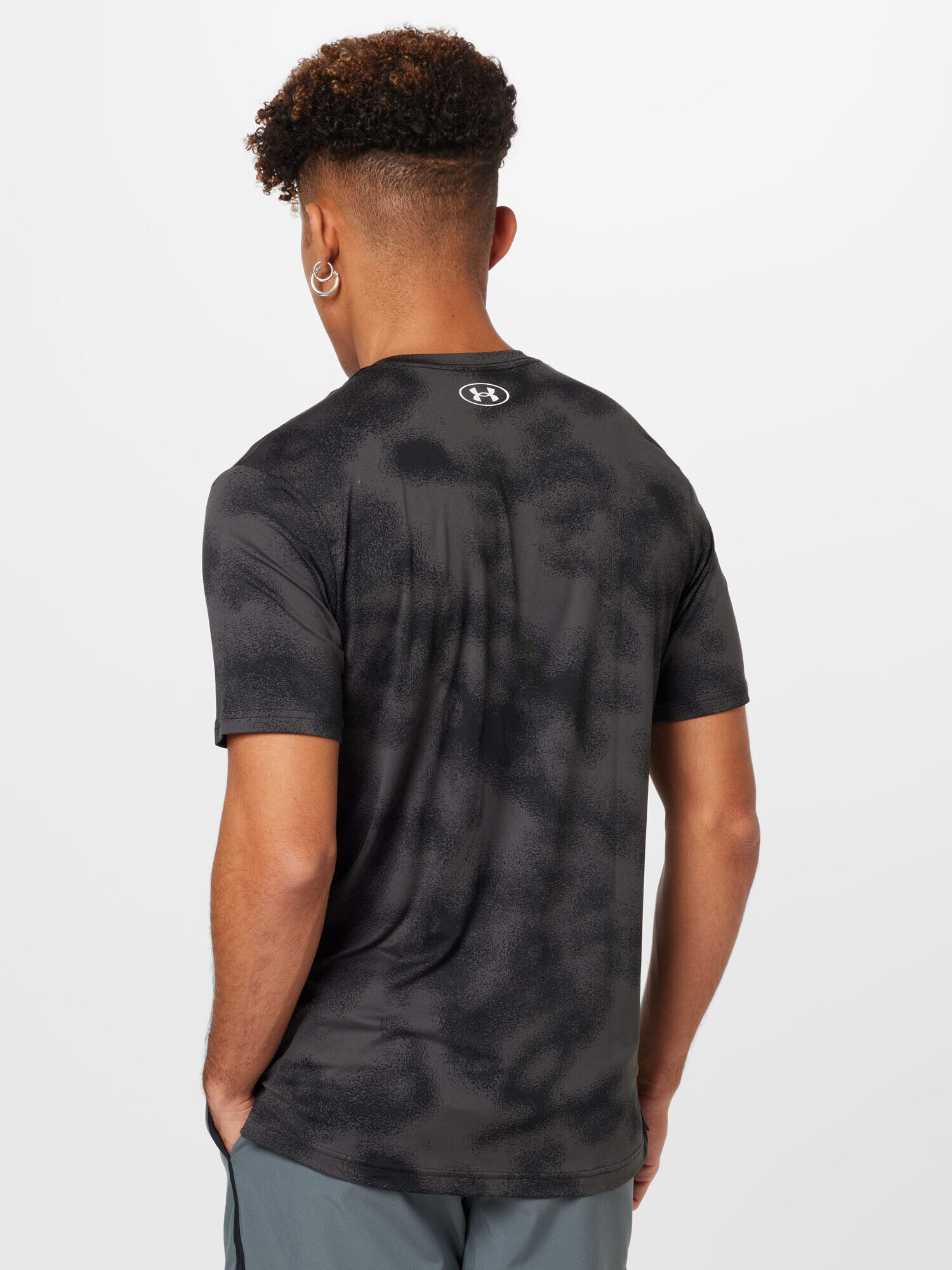 UNDER ARMOUR Tricou funcțional 'Rush Energy' gri / negru / alb - Pled.ro