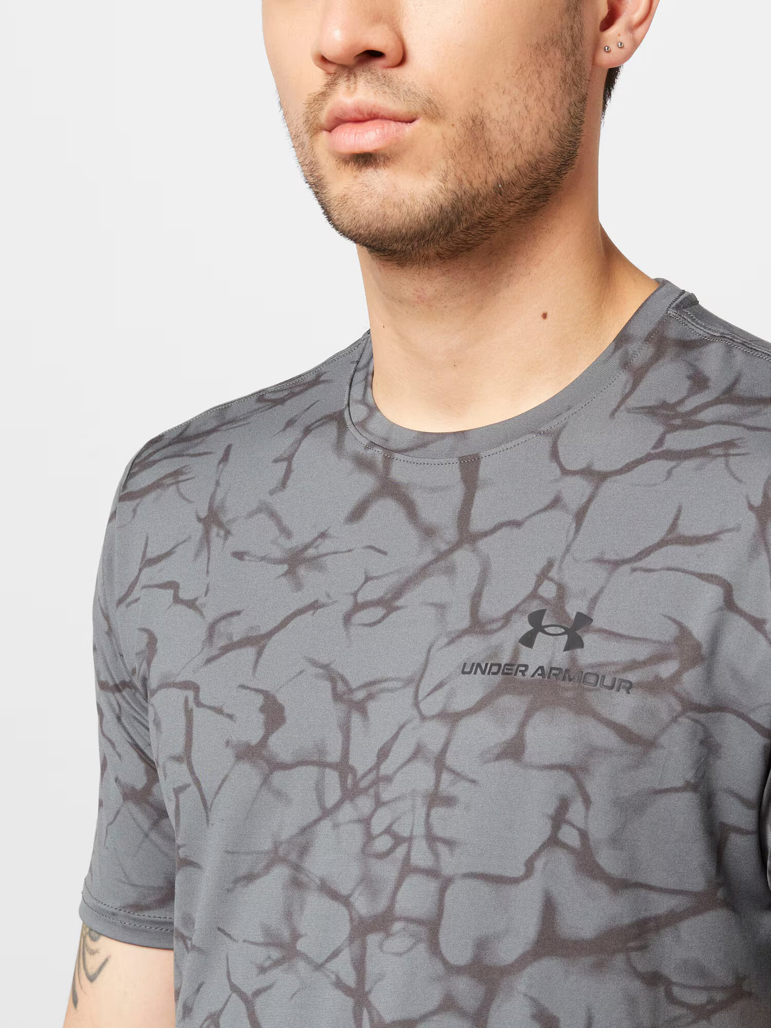 UNDER ARMOUR Tricou funcțional 'Rush Energy' gri taupe / gri închis - Pled.ro