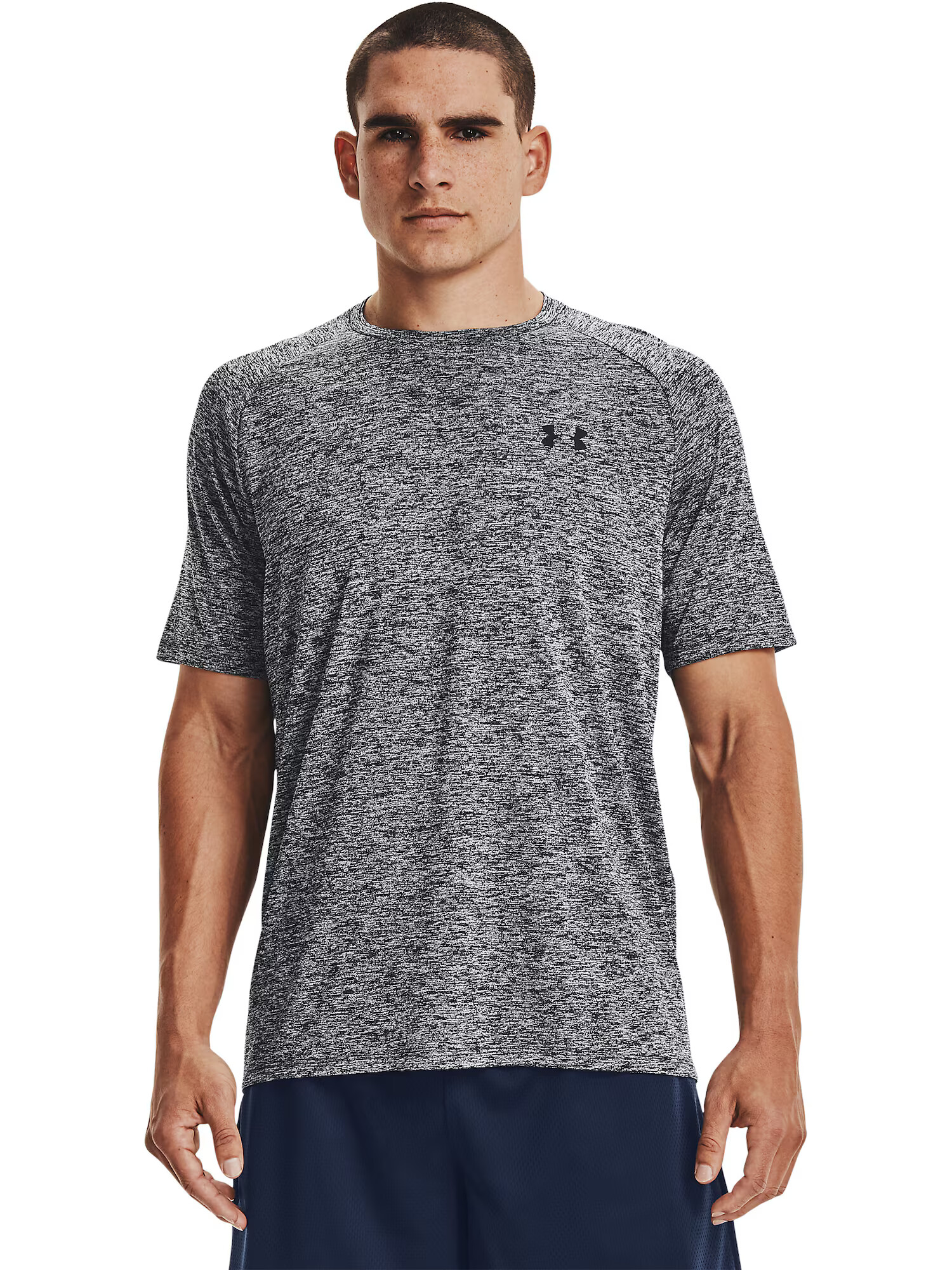 UNDER ARMOUR Tricou funcțional 'Tech 2.0' gri amestecat / negru - Pled.ro