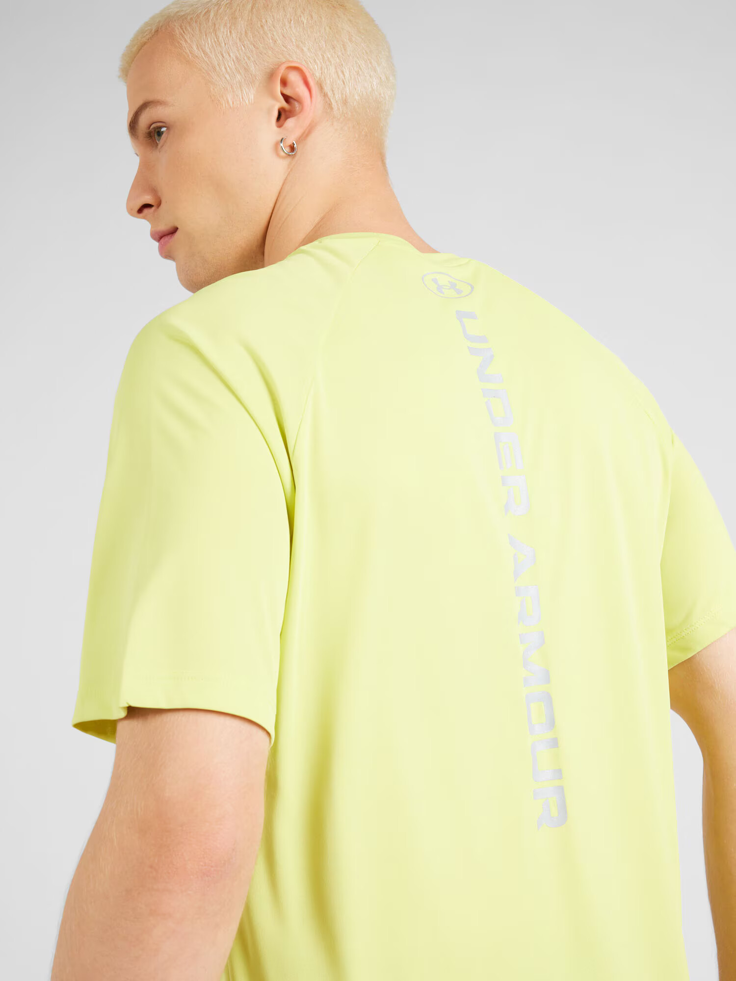 UNDER ARMOUR Tricou funcțional 'Tech' galben pastel / gri - Pled.ro