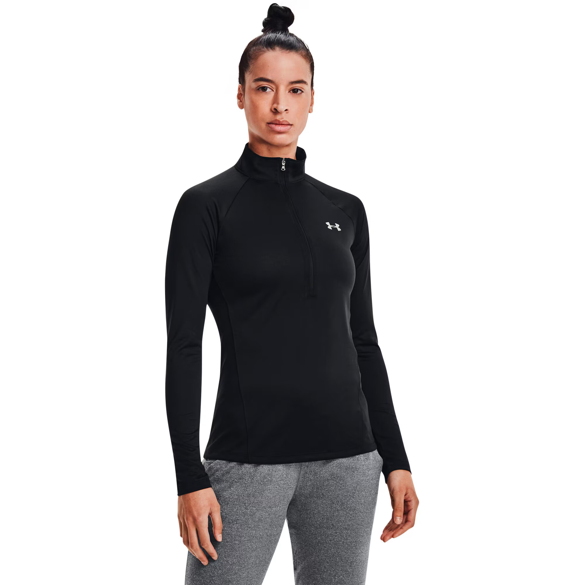 UNDER ARMOUR Tricou funcțional 'Tech' gri / negru - Pled.ro