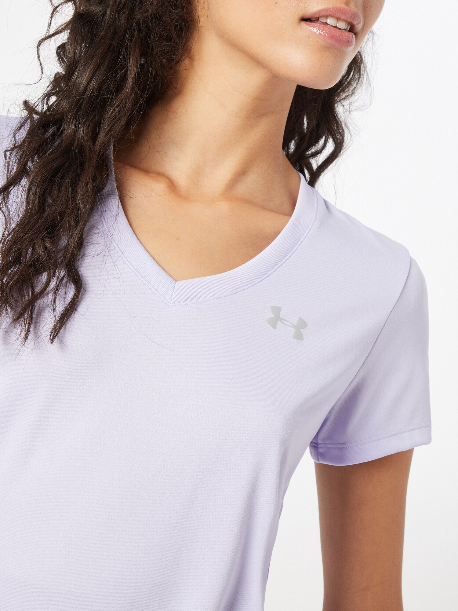 UNDER ARMOUR Tricou funcțional 'Tech' mov deschis / alb - Pled.ro