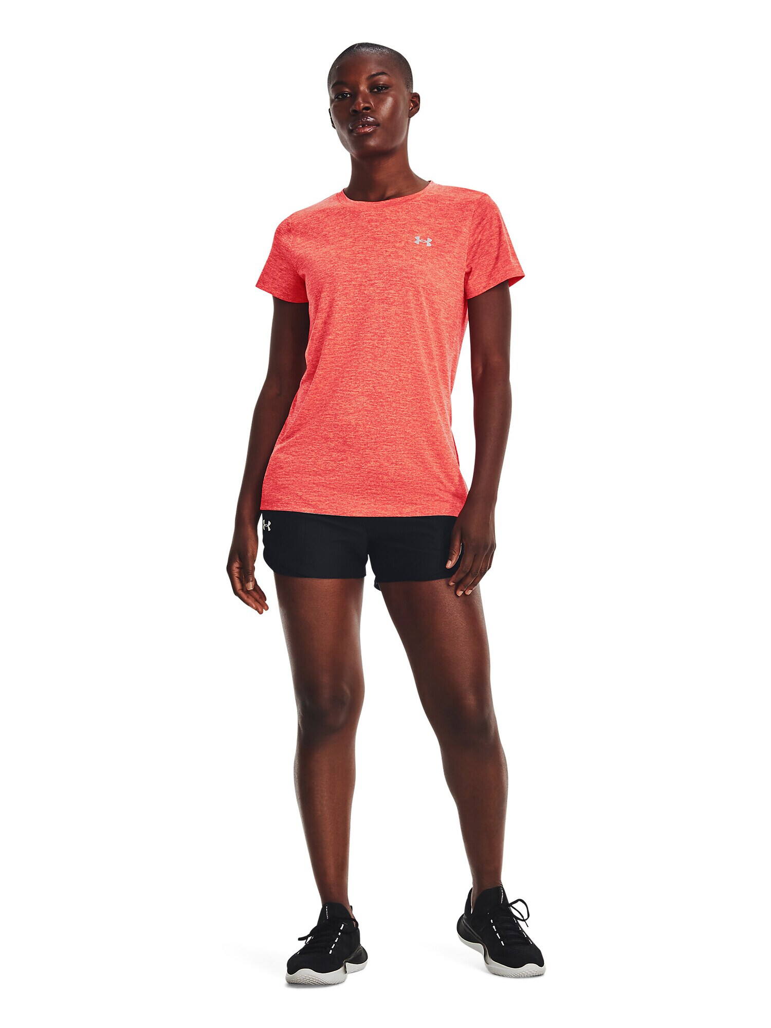 UNDER ARMOUR Tricou funcțional 'Tech Twist' gri deschis / roșu pepene - Pled.ro