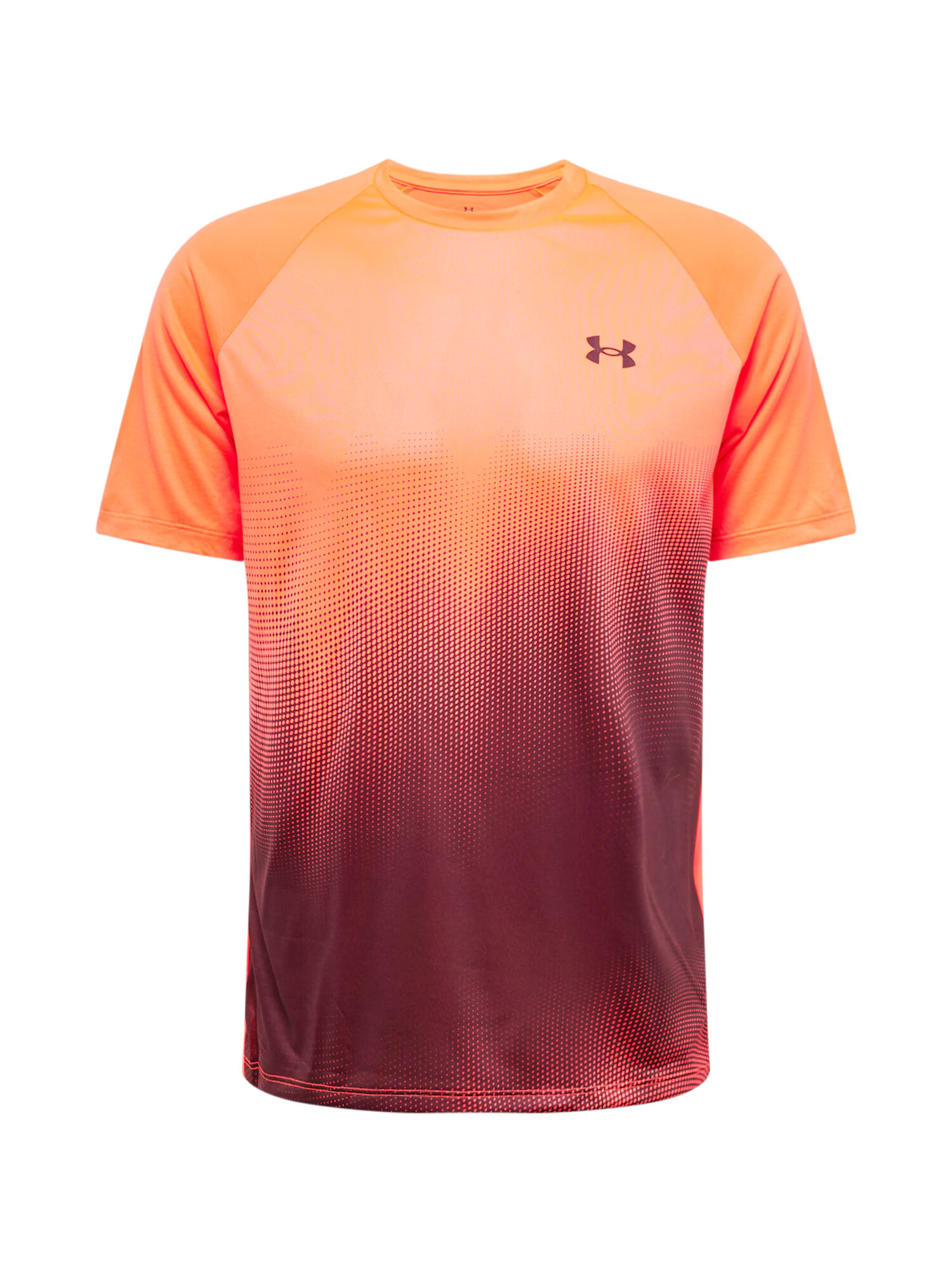 UNDER ARMOUR Tricou funcțional 'UA Tech Fade' portocaliu / portocaliu piersică / roșu burgundy - Pled.ro