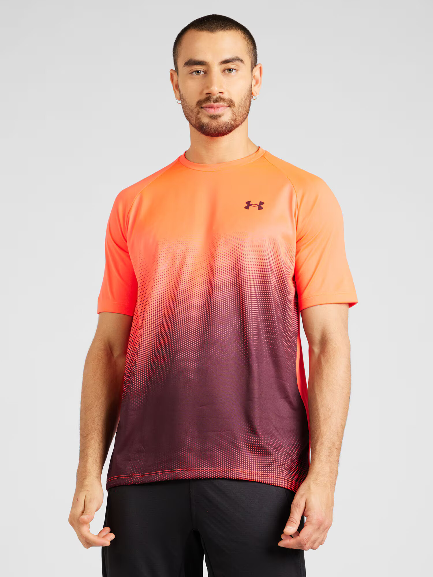 UNDER ARMOUR Tricou funcțional 'UA Tech Fade' portocaliu / portocaliu piersică / roșu burgundy - Pled.ro