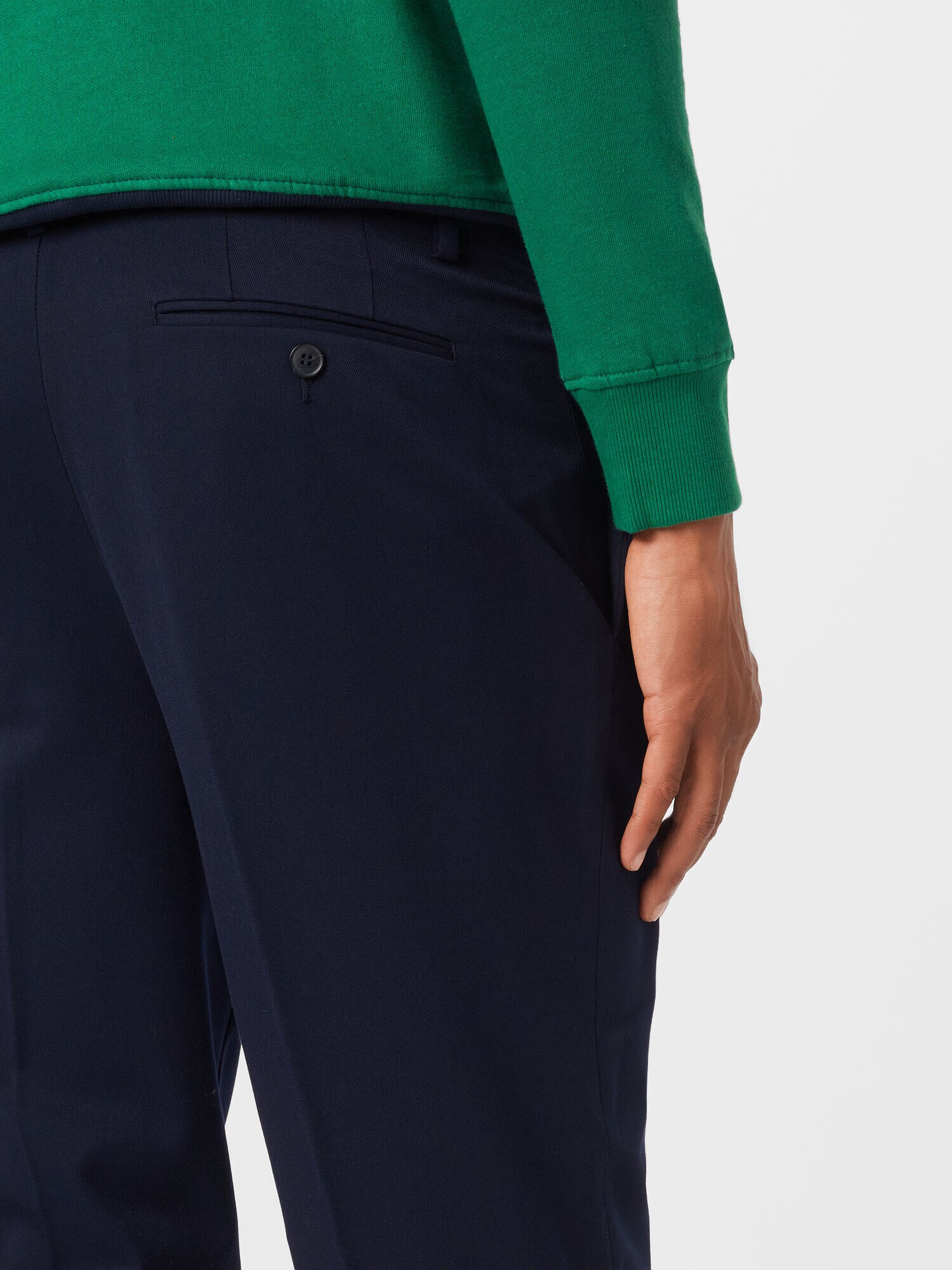 UNITED COLORS OF BENETTON Pantaloni cu dungă bleumarin - Pled.ro