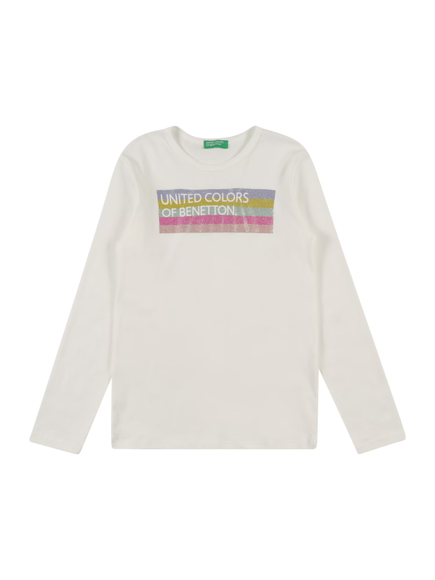 UNITED COLORS OF BENETTON Tricou albastru deschis / galben / roz / alb - Pled.ro